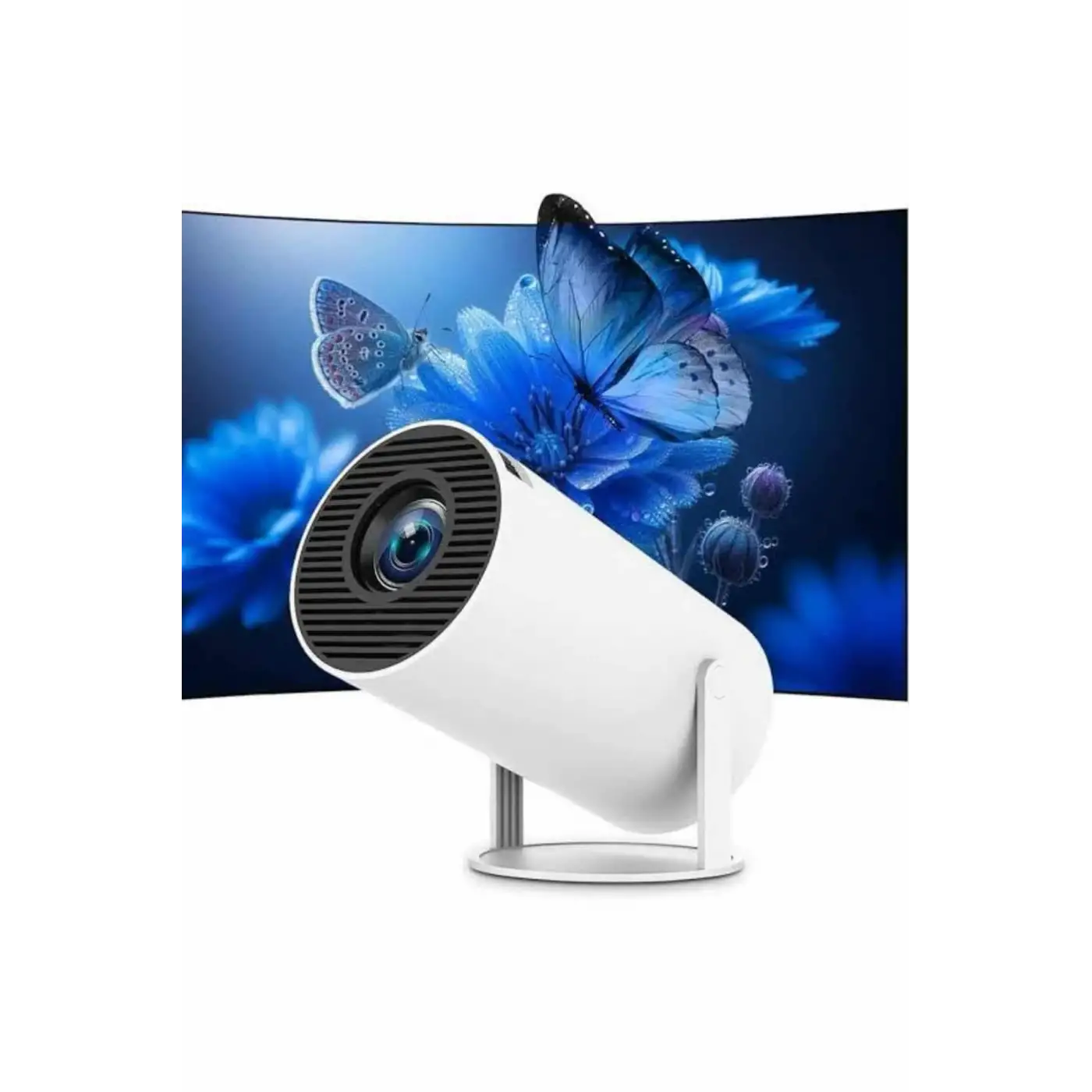 Ayaklı Projeksiyon Taşınabilir Mini Projektör Sinema Projektörü Android