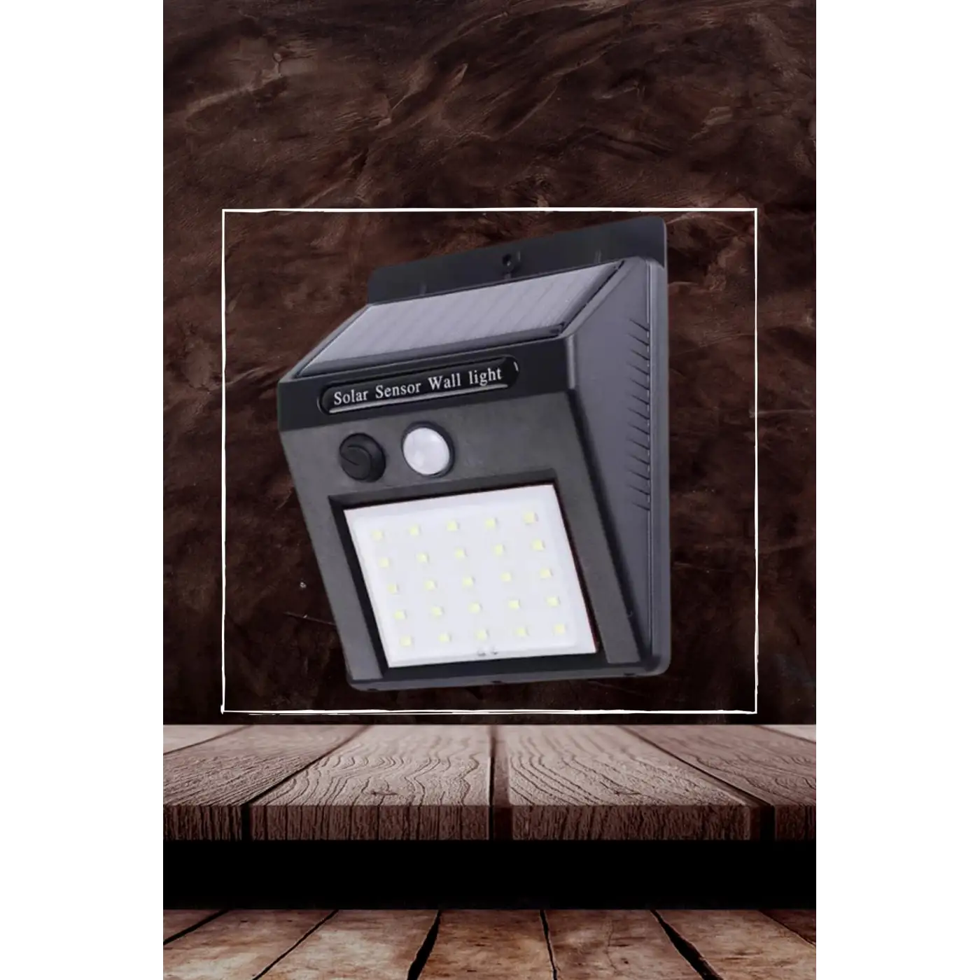 Bahçe Aydınlatma Sensörlü Güneş Enerjili Duvar Lambası 40 Led Işık
