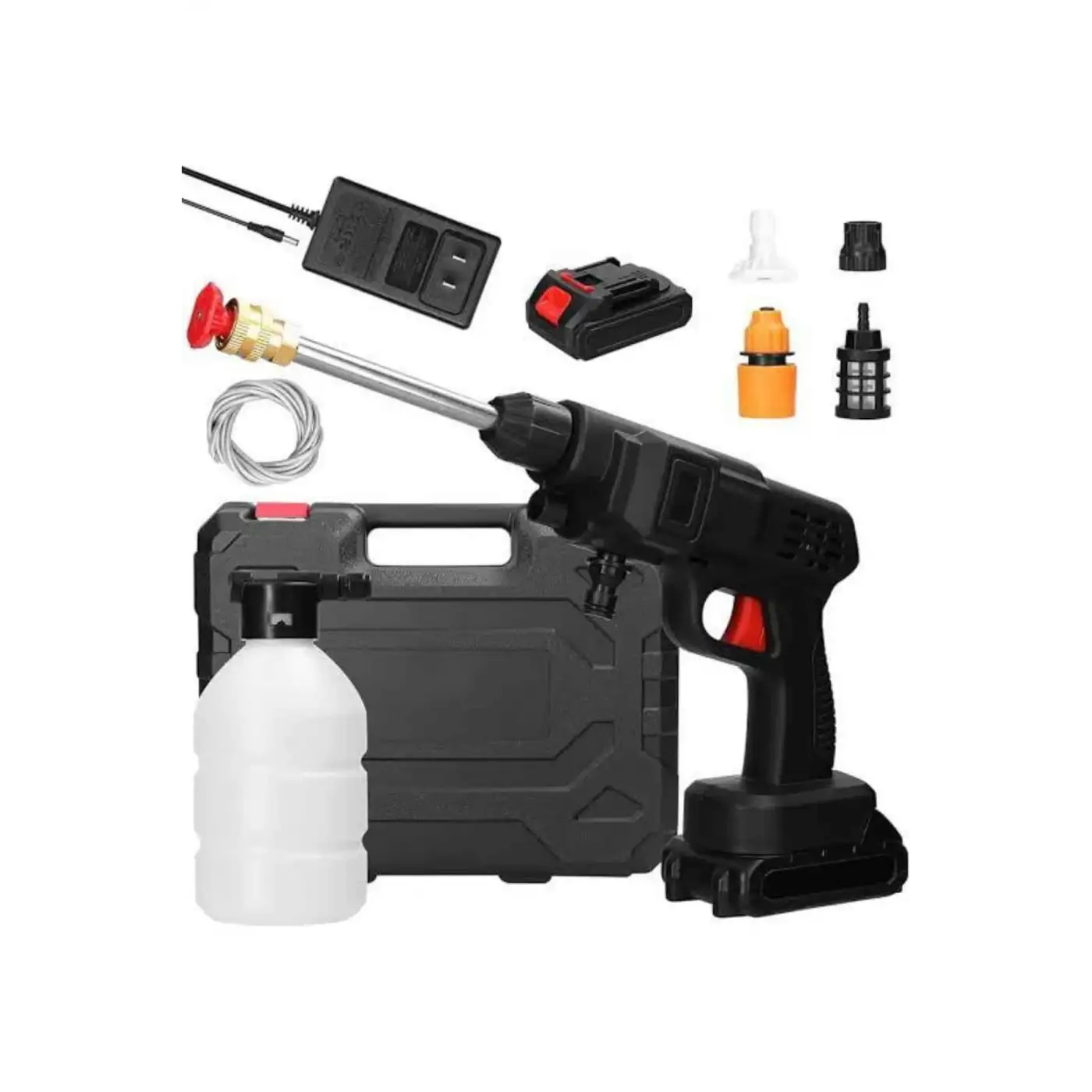 Bahçe Sulama Tabancası Makinesi Yüksek Basınçlı Akülü Yıkama Makinesi