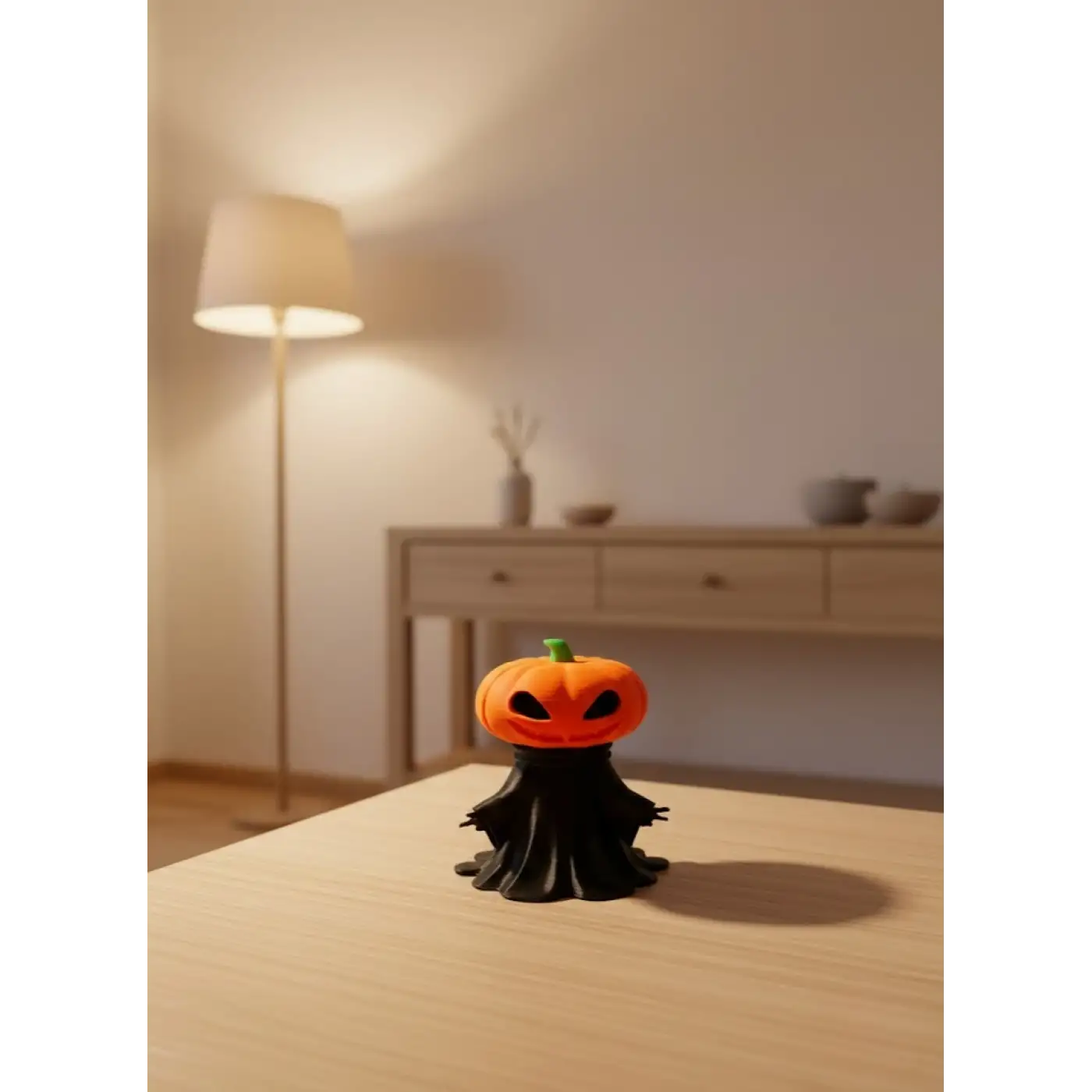 Balkabağı Figür 9cm Cadılar Bayramı Dekoratif Biblo