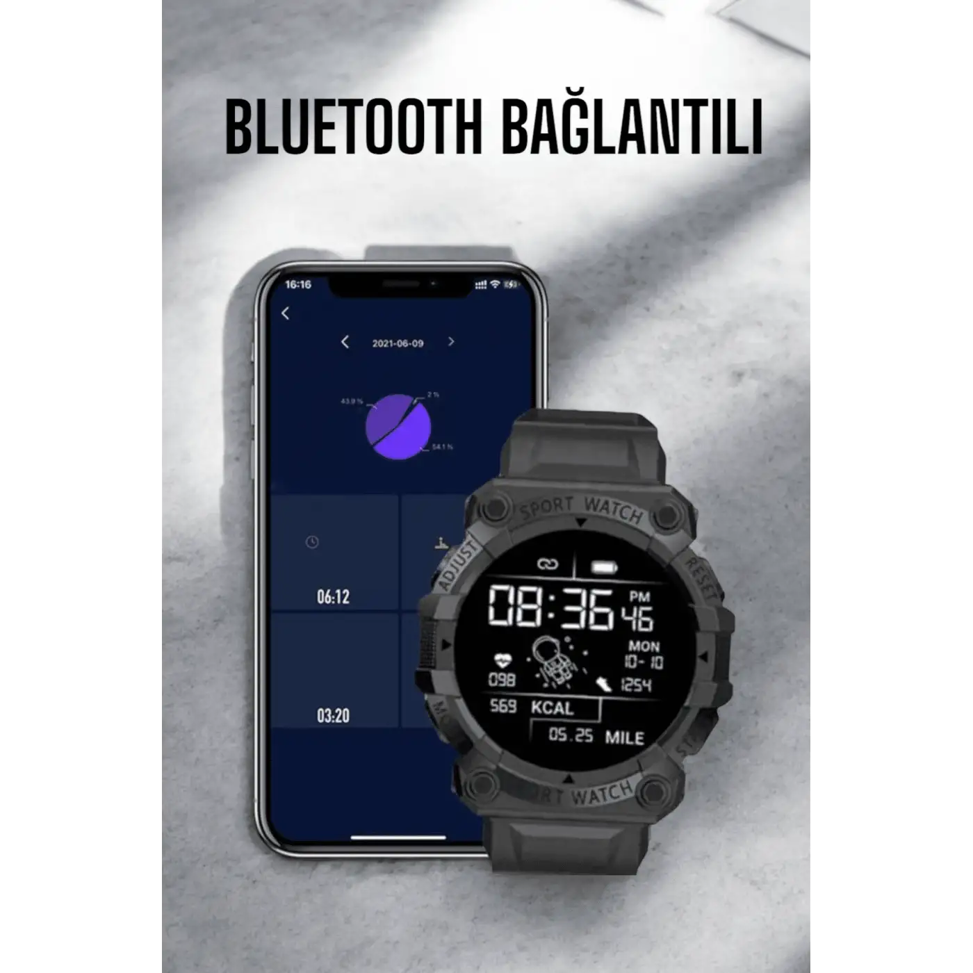 Bluetooth 5.0 Destekli Çok Fonksiyonlu Yeni Nesil Akıllı Saat