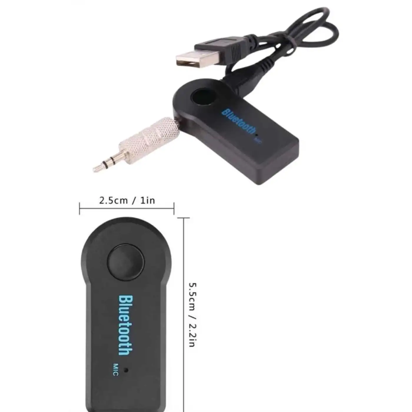 Bluetooth Araç Kiti Aux Çıkışlı  Telefon Müzik Alıcı Tüm Cihazlara Uyumlu