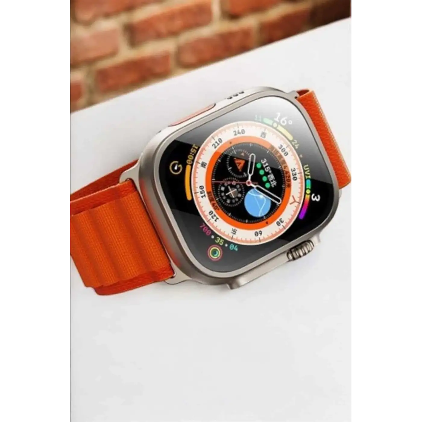 Bluetooth Bağlantılı 49MM Dokunmatik Akıllı Saat Sağlık ve Spor Takip Özellikli