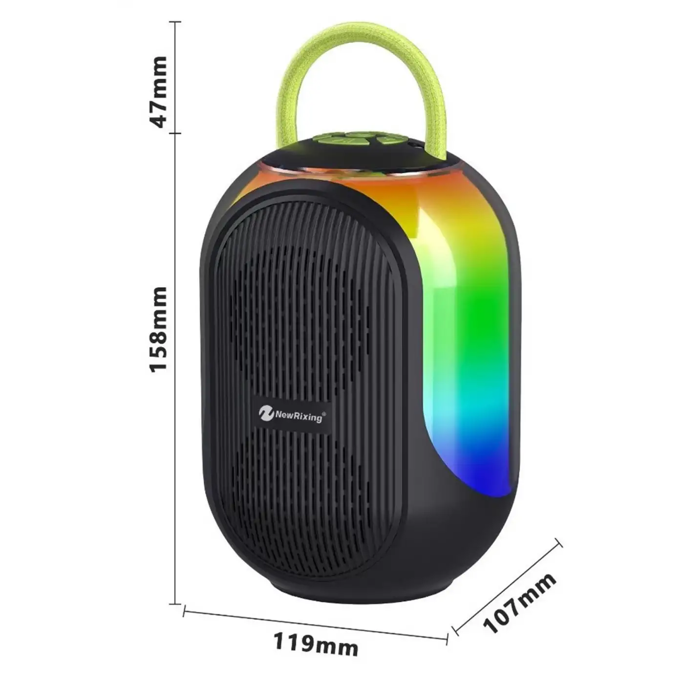 Bluetooth Çift Mikrofonlu Kablosuz Karaoke Rgb Işıklı Yüksek Sesli Müzik 4 Ses Degıstırme