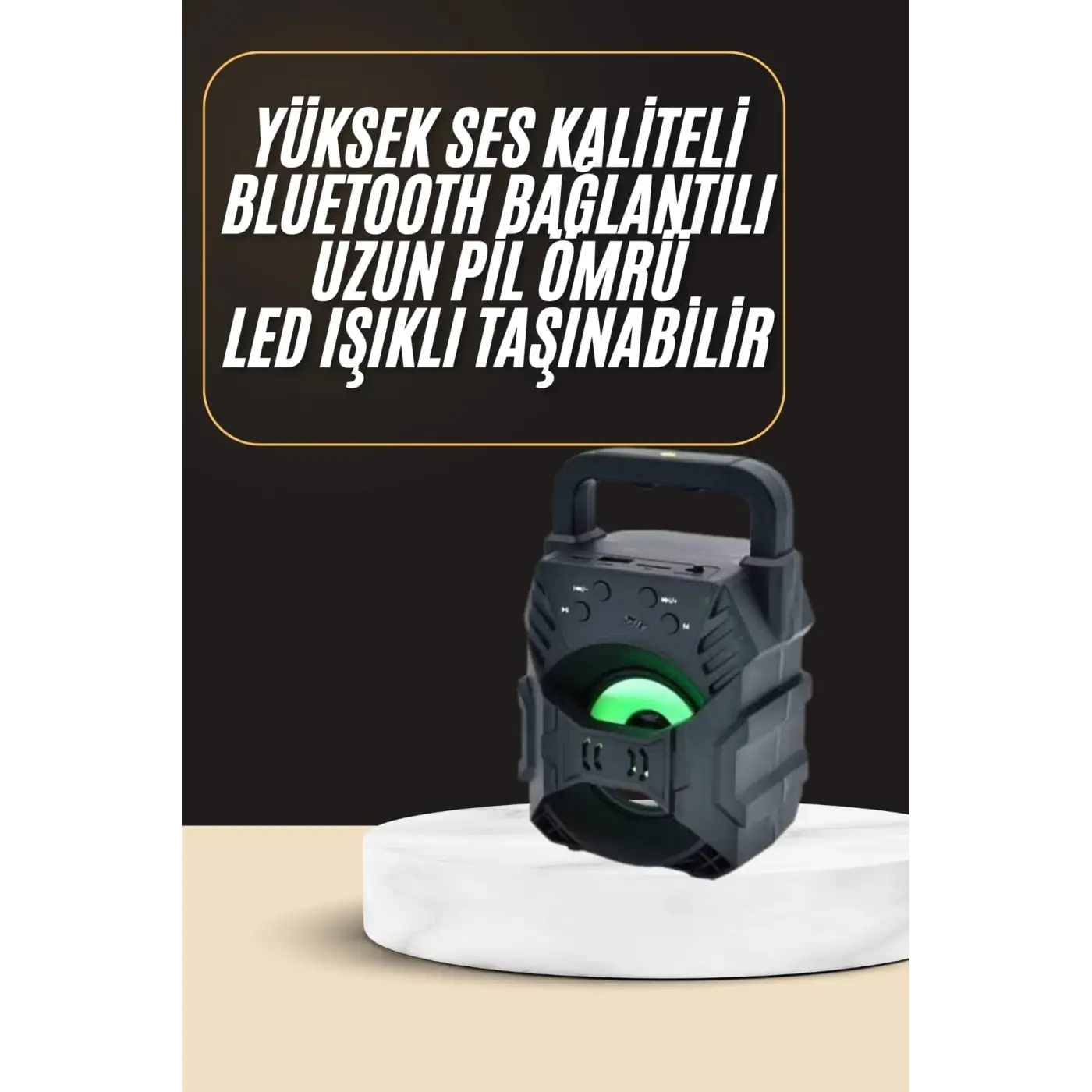 Bluetooth Hoparlör Android ve İOS Uyumlu Ses Bombası USB Girişli Taşınabilir