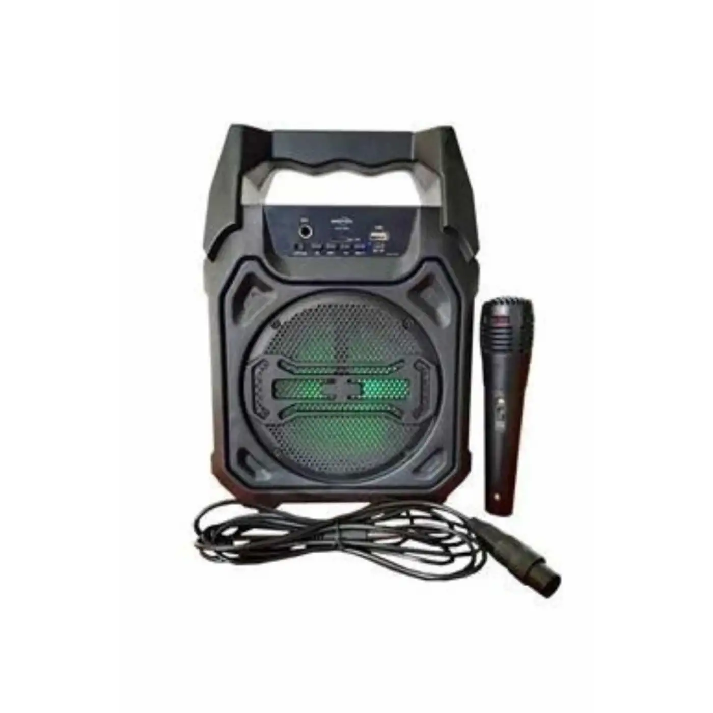 Bluetooth Hoparlör Led Işıklı Taşınabilir Kablosuz Speaker Uzun Pil Ömrü