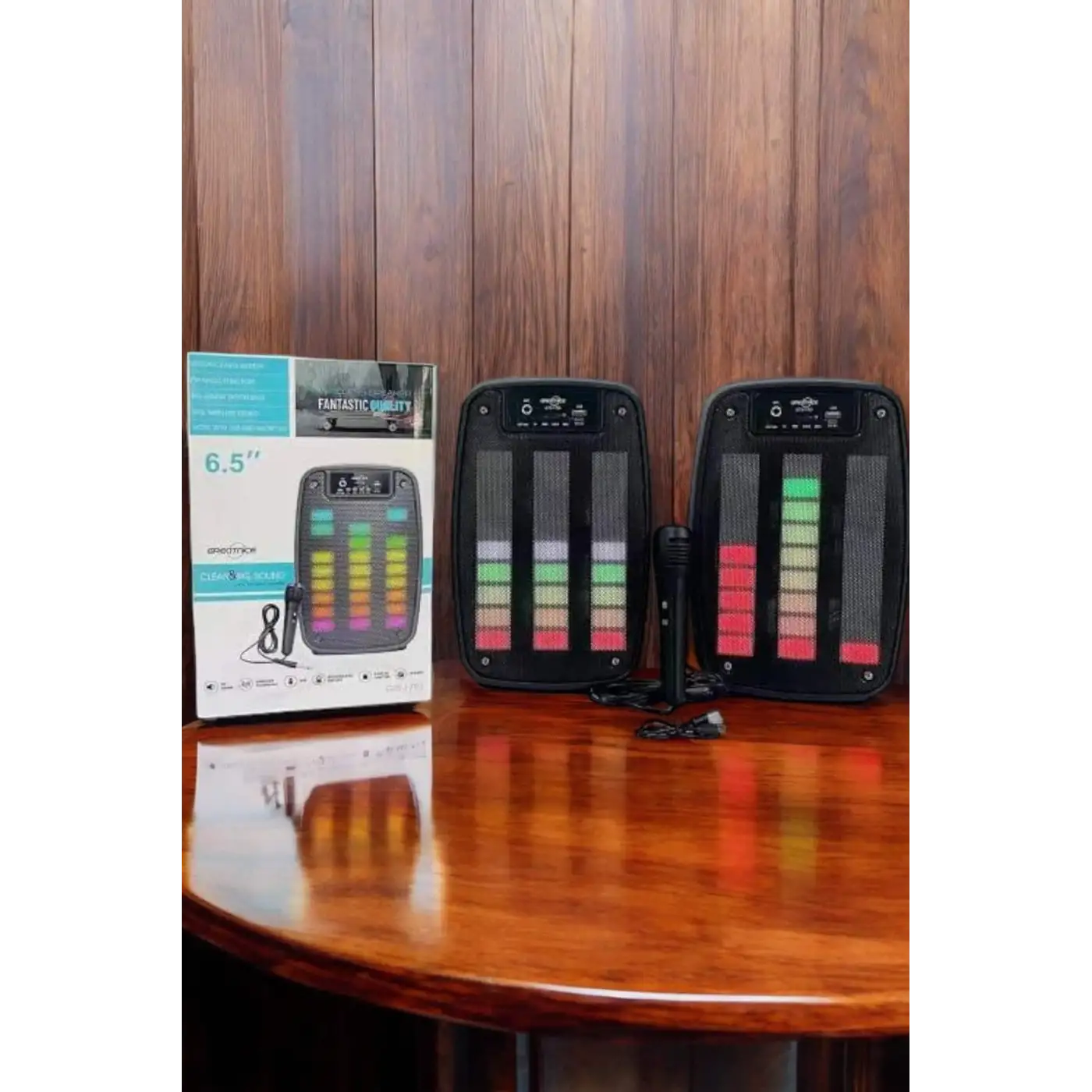 Bluetooth  Hoparlör Mikrofonlu Speaker Taşınabilir Şarjlı