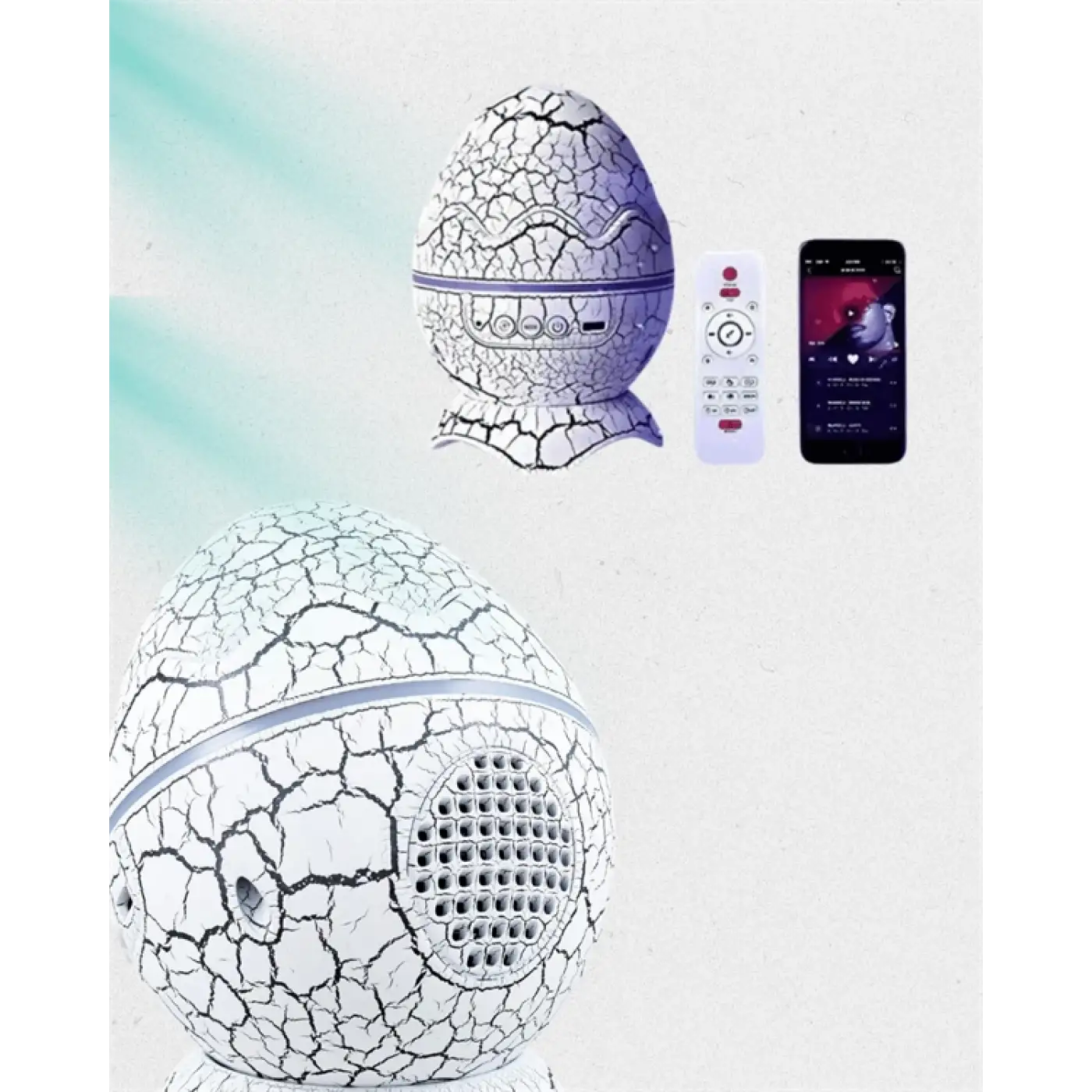 Bluetooth Hoparlör Özellikli 7 Renkli Gece Aydınlatması