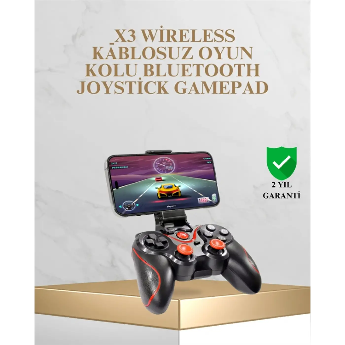 Bluetooth Kablosuz Oyun Kolu – Android iPhone PC Uyumlu