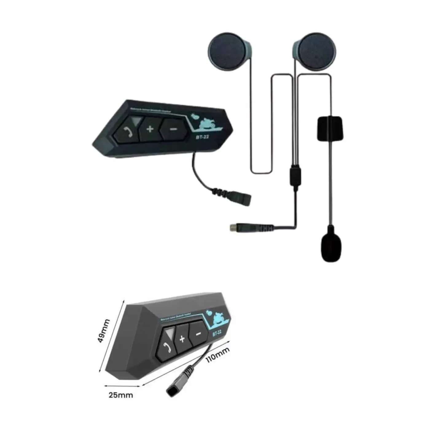 Bluetooth Kask Kulaklığı Intercom 5.0 Bluetooth Android ve İOS Uyumlu