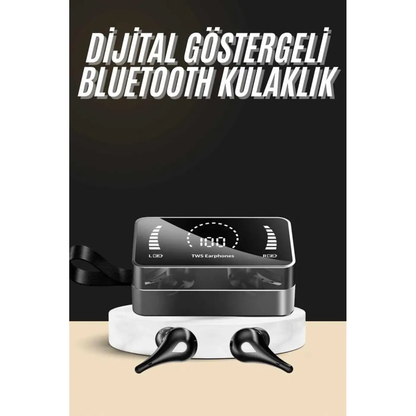 Bluetooth Kulaklık Anc Özelliği Powerbank Özelliği Aynalı Dijital Göstergeli