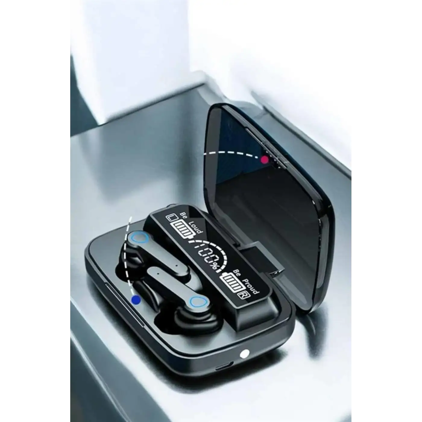 Bluetooth Kulaklık Dijital Göstergeli Kablosuz Uzun Pil Ömrü