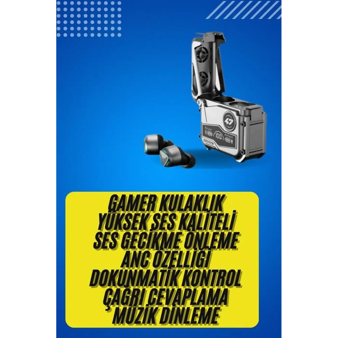 Bluetooth Kulaklık Dokunmatik Kontrol Tws kablosuz kulaklık Hi-fi Stereo