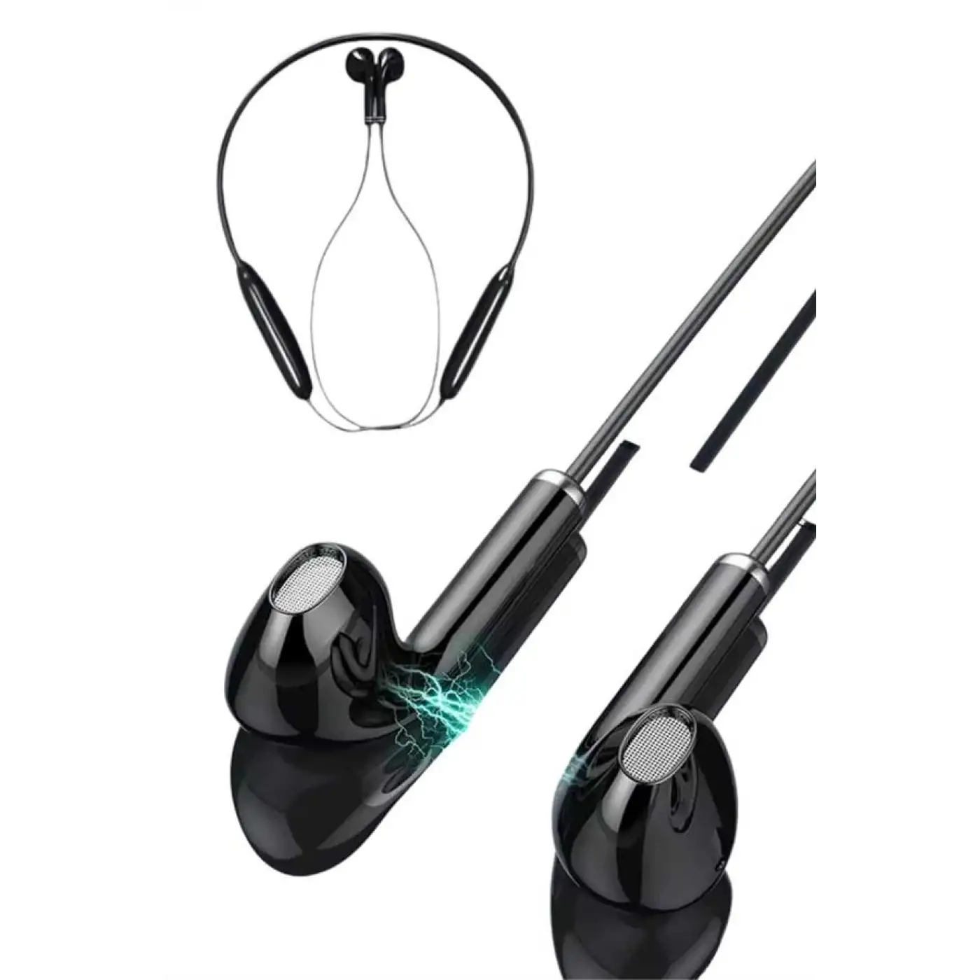 Bluetooth Kulaklık Kablolu Android ve İOS Uyumlu ANC Özellikli