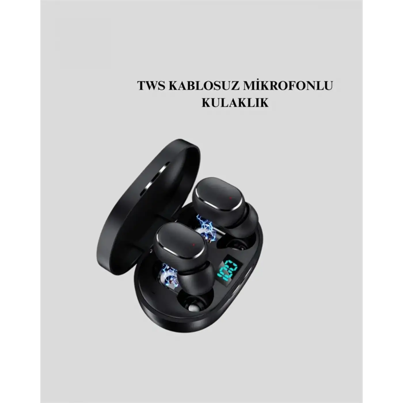 Bluetooth Kulaklık TWS Yüksek Ses Kaliteli Kesintisiz Dijital Göstergeli Kulaklık