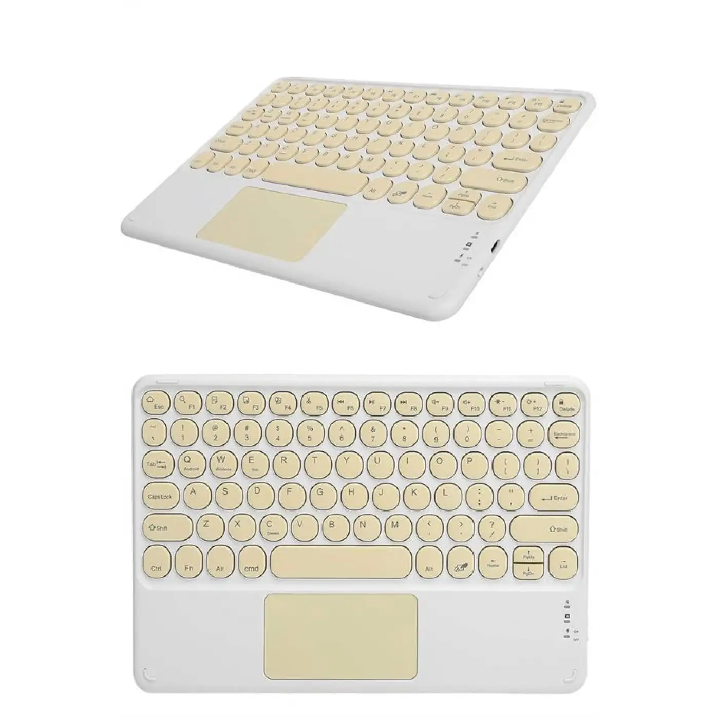 Bluetooth Touchpad Klavye Ultra İnce Taşınabilir Q Klavye