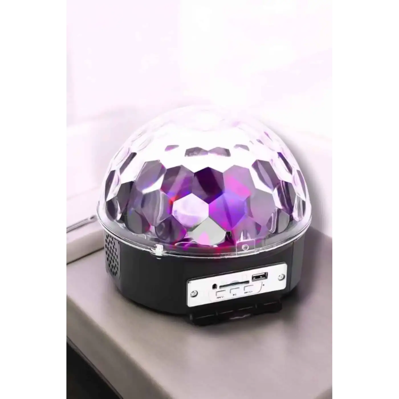 Bluetooth ve Uzaktan Kumandalı Çok Renkli Masaüstü Disko Topu