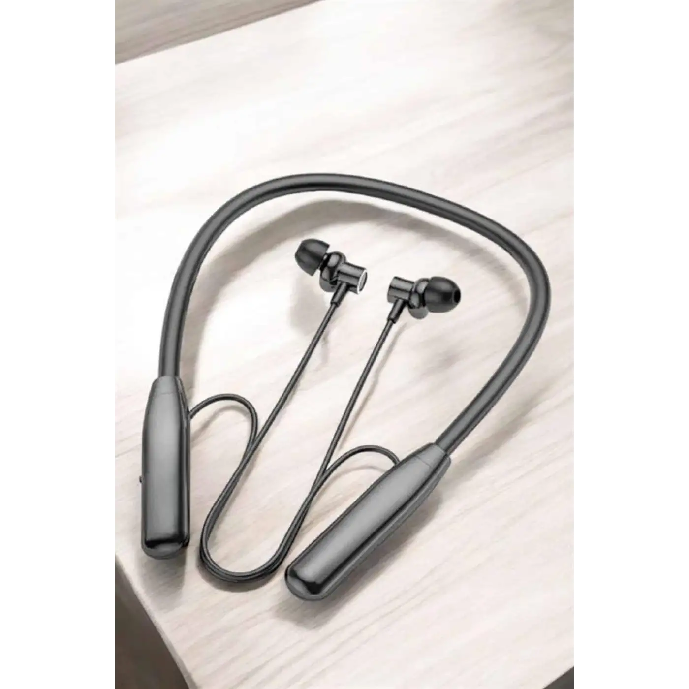 Boyun Askılı Bluetooth Kulaklık Uzun Şarj Süreli Dijital Göstergeli Kablolu