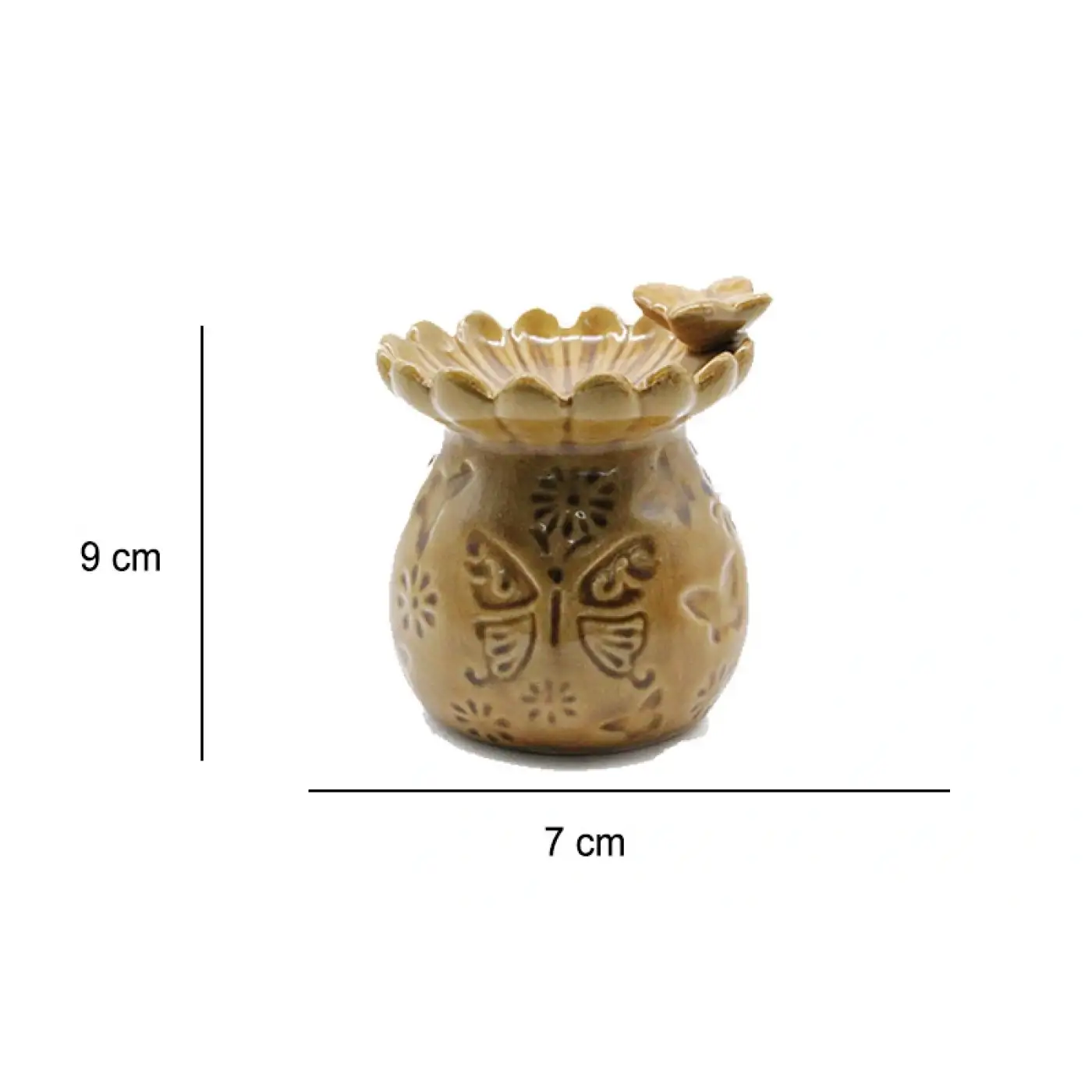 Buhurdanlık Seramik Modern Kelebek Modeli