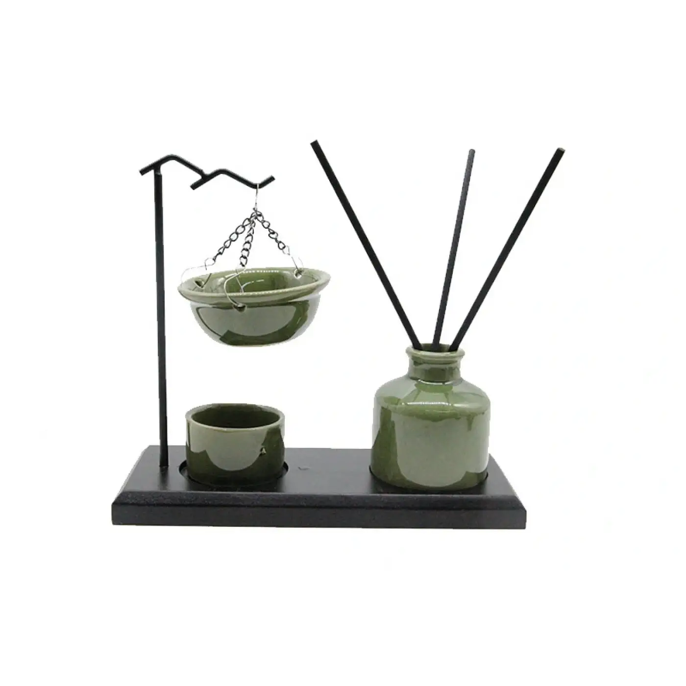 Buhurdanlık Seramik Standlı Ve Askılı Set