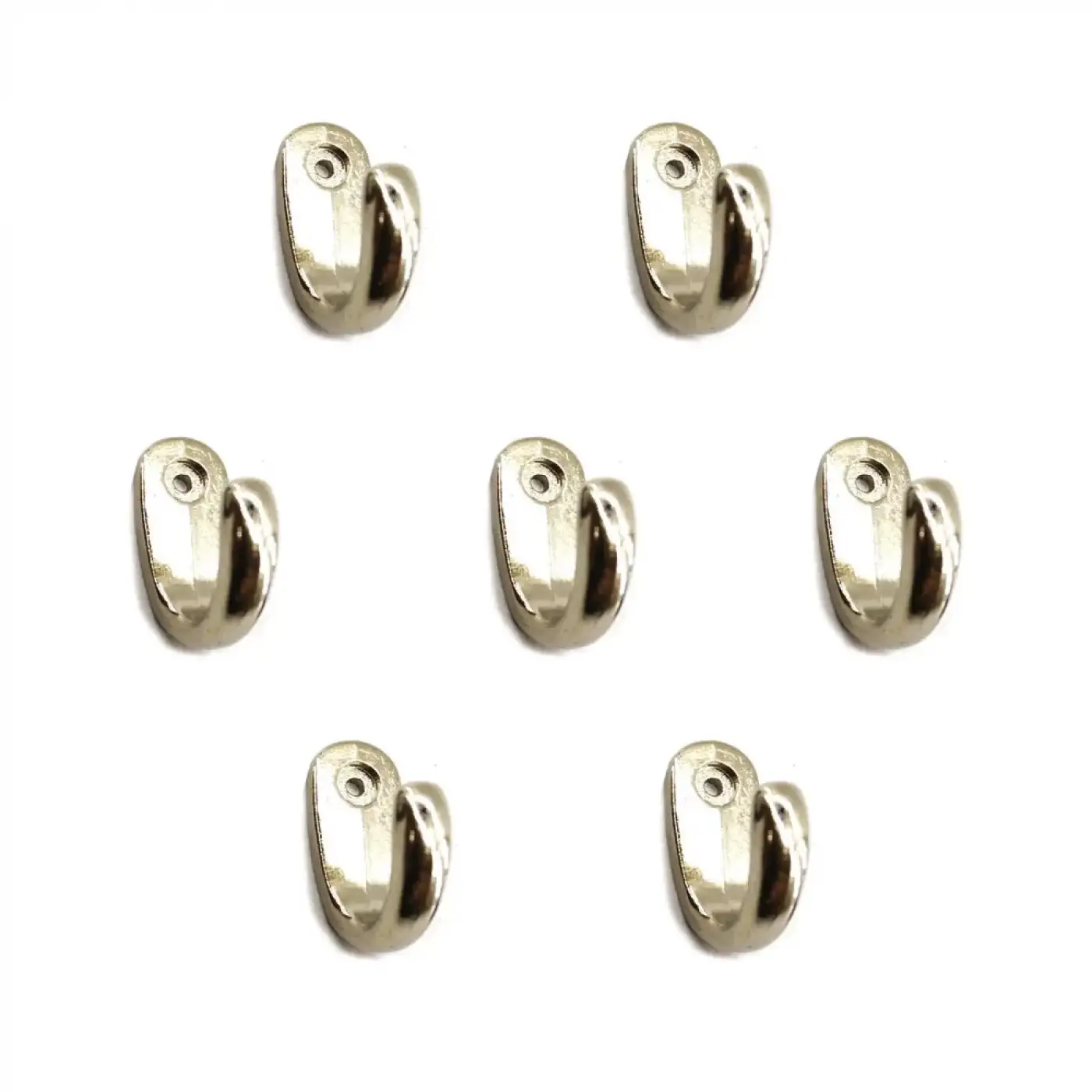 Büyük Tekli Fincan Askı, Dekor Askısı - Nikel, 100 Adet, 12x23x30 Mm