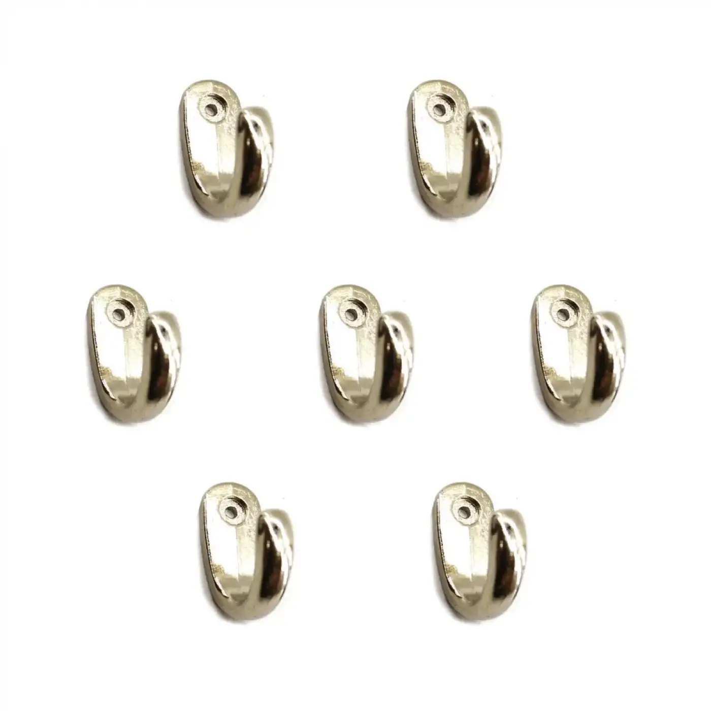 Büyük Tekli Fincan Askı, Dekor Askısı - Nikel, 12x23x30 Mm