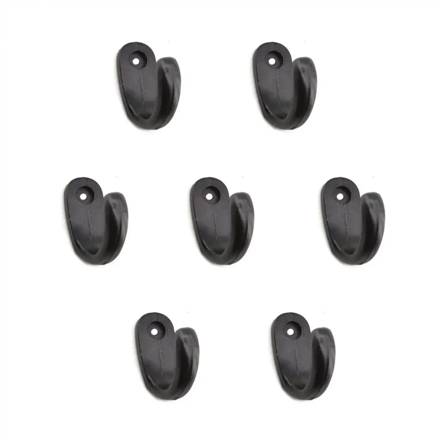 Büyük Tekli Fincan Askı, Dekor Askısı - Siyah, 100 Adet, 12x23x30 Mm