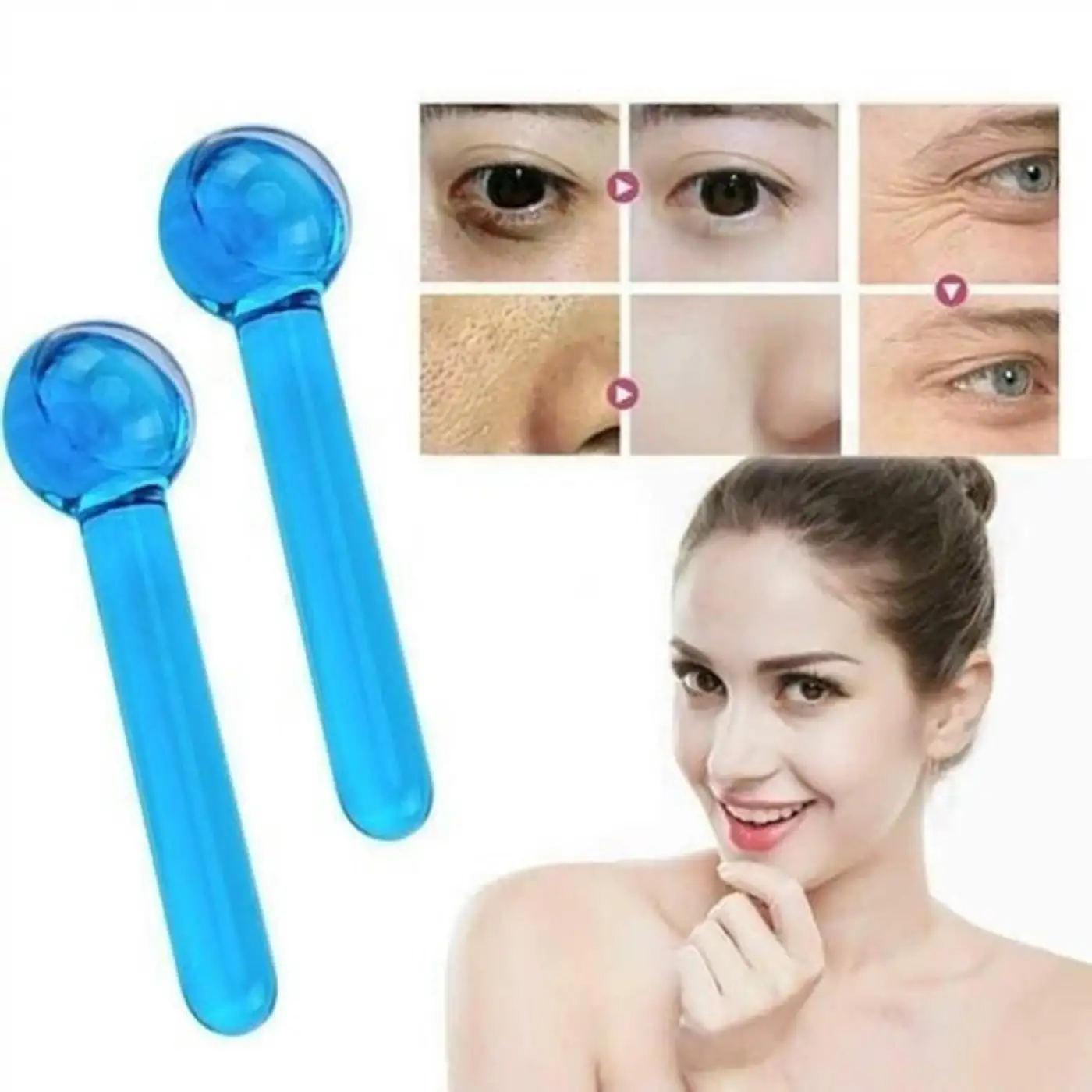 Buz Küresi Soğuk Masaj ve Terapi Topu(leke Önleyici-cilt Pürüzsüzleştirici)