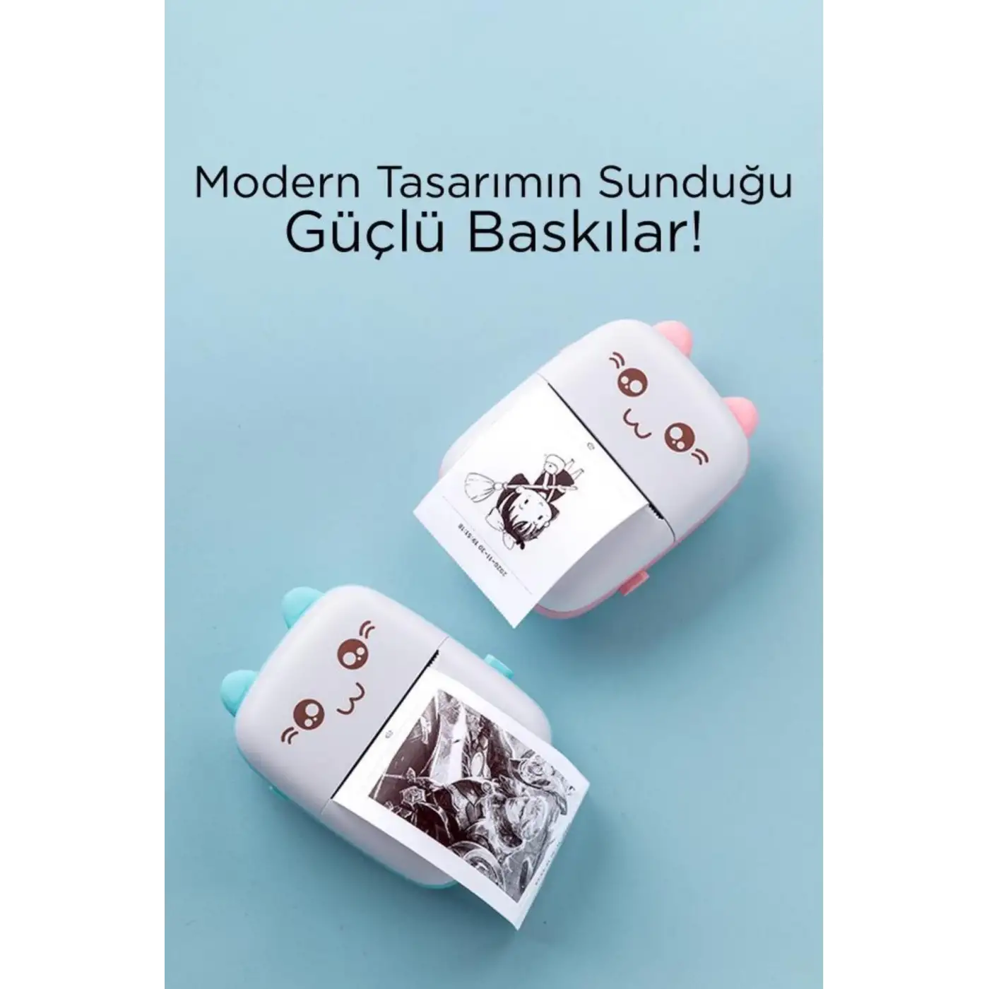 C9 Pembe Mini Yazıcı Taşınabilir Termal Yazıcı Kablosuz Bağlantı AP Kontrol Cep Yazıcısı