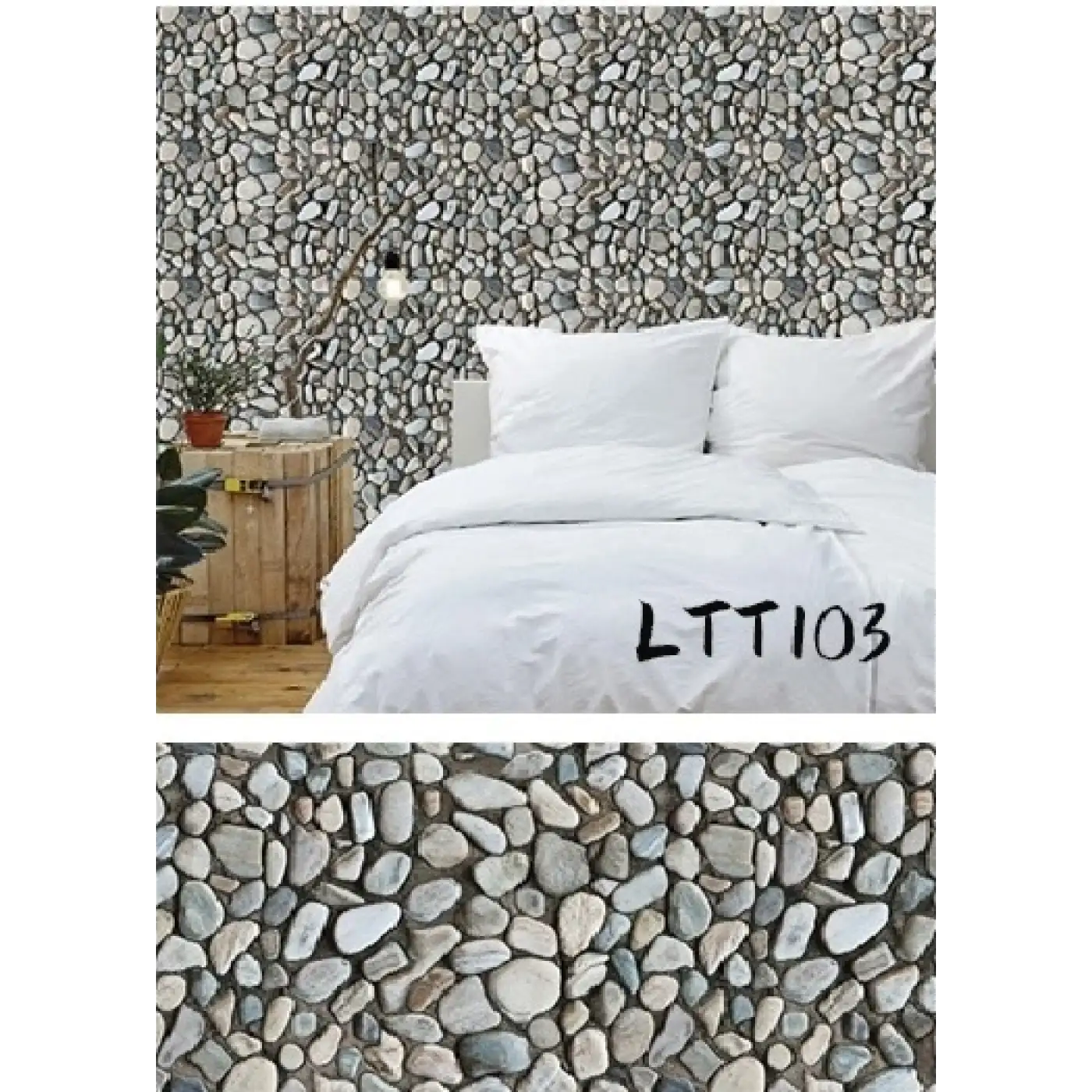 Çakıl Taşı Kaplama Kağıdı 3 Metre