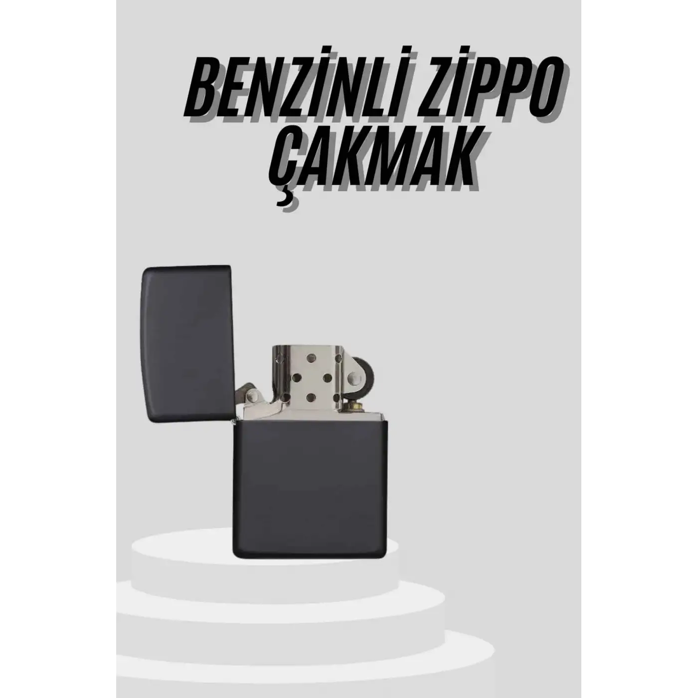 Çakmak Parlak Siyah Doldurulabilir Hedyelik Eşya
