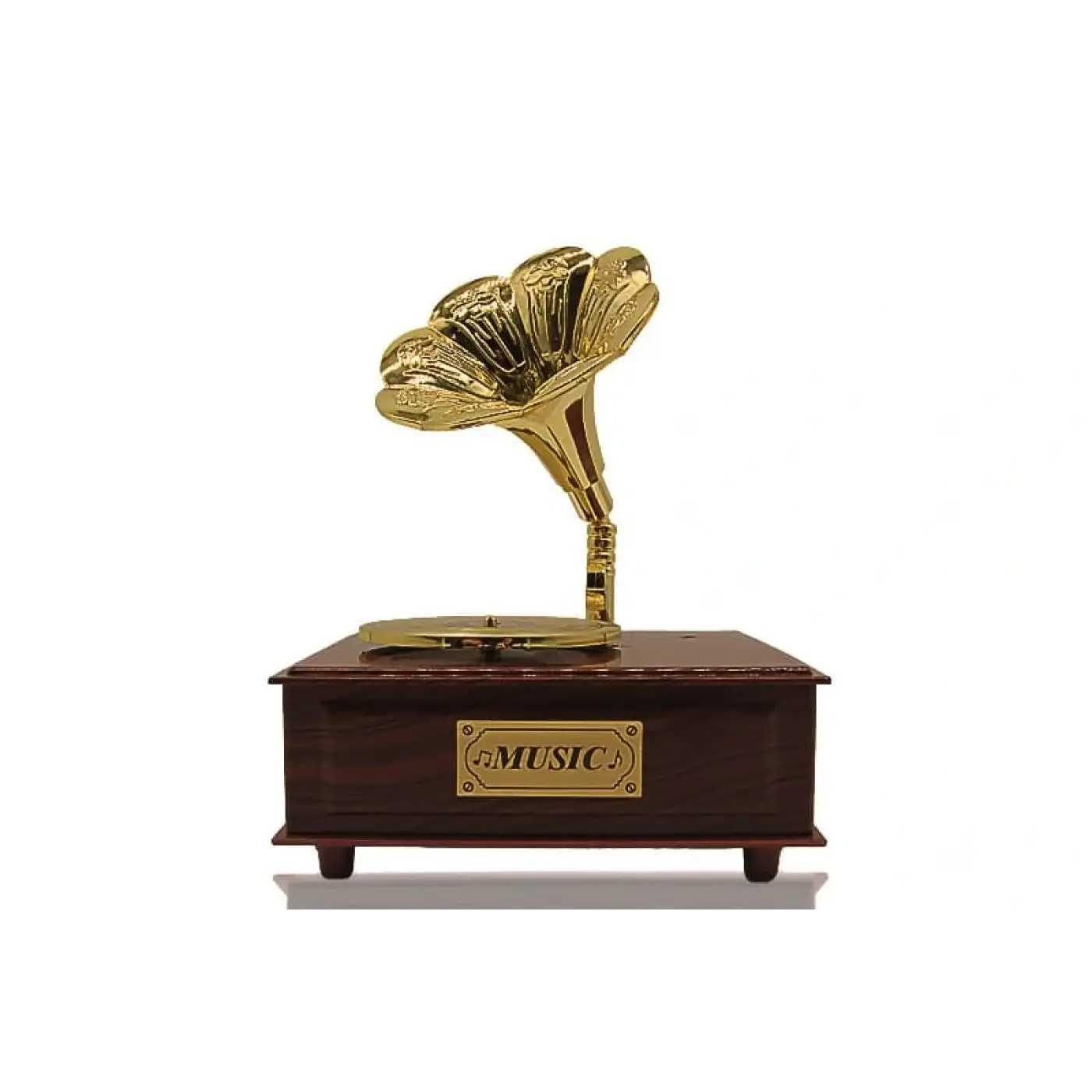 Çekmeceli Retro Gramofon Müzik Kutusu