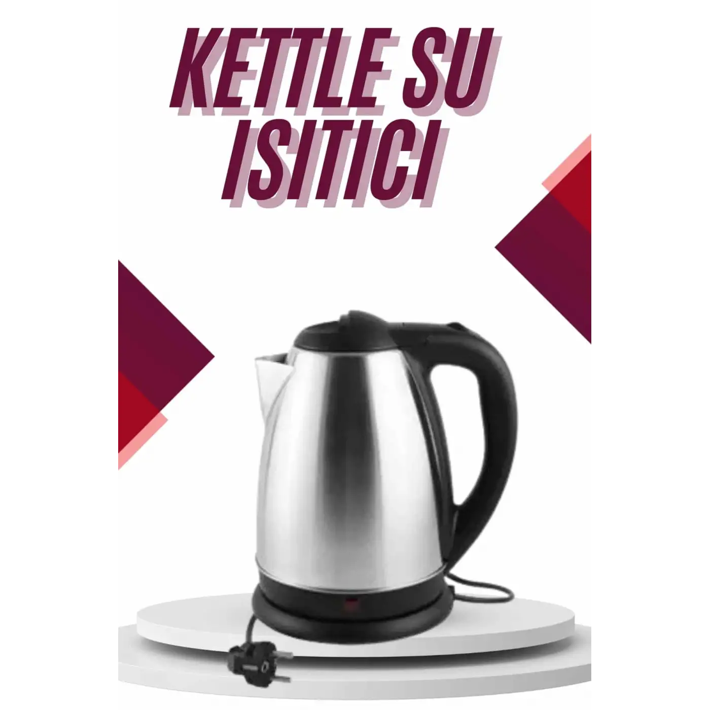 Çelik Su Isıtıcı Kettle Dayanıklı Paslanmaz Çelik Uzun Ömürlü
