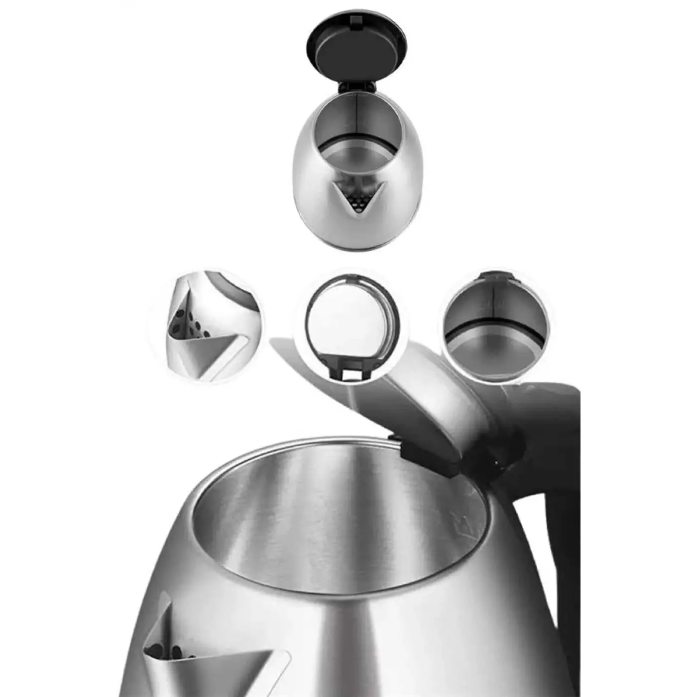 Çelik Su Isıtıcı Kettle Dayanıklı Paslanmaz Çelik Uzun Ömürlü