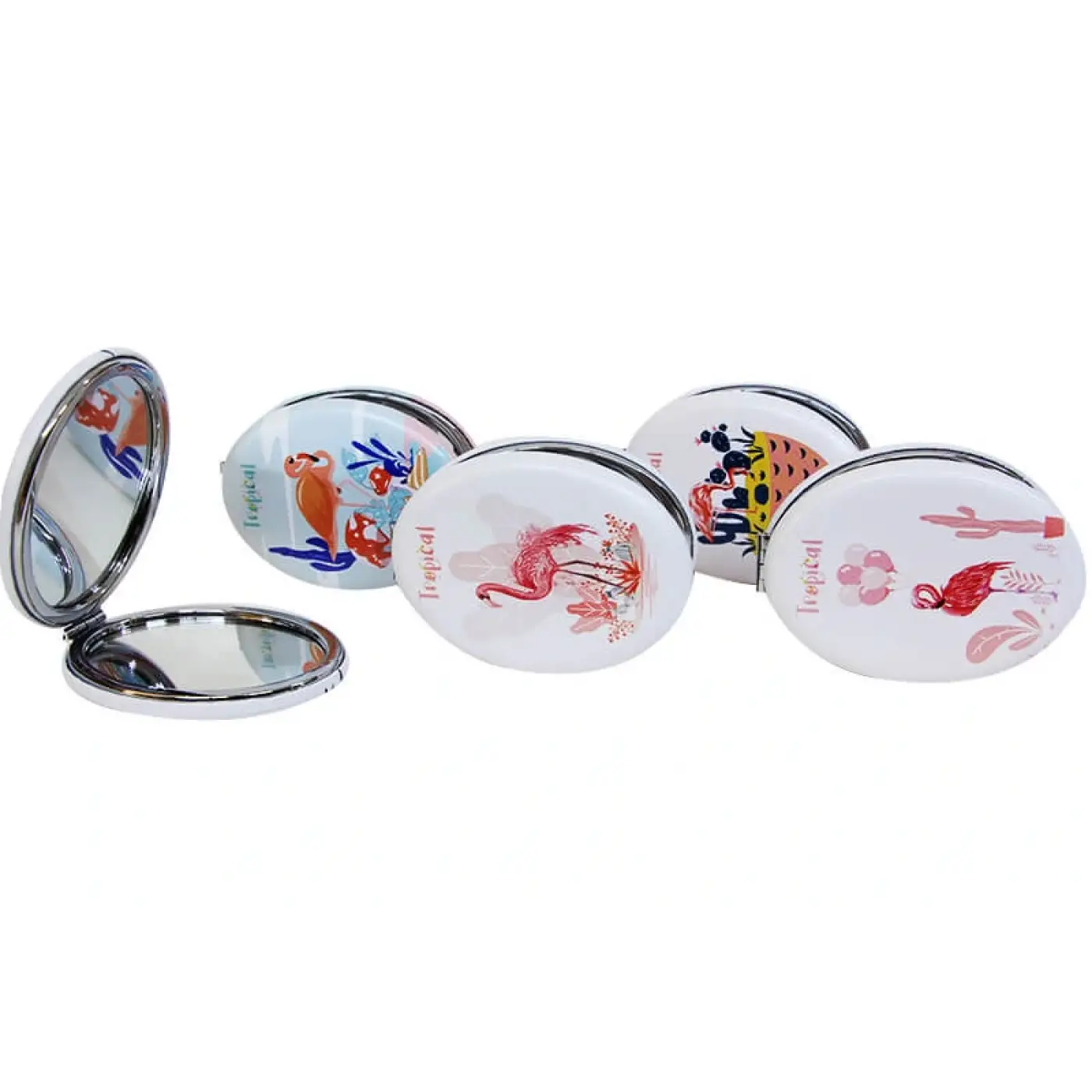 Cep Aynası Oval Tombul Tropical