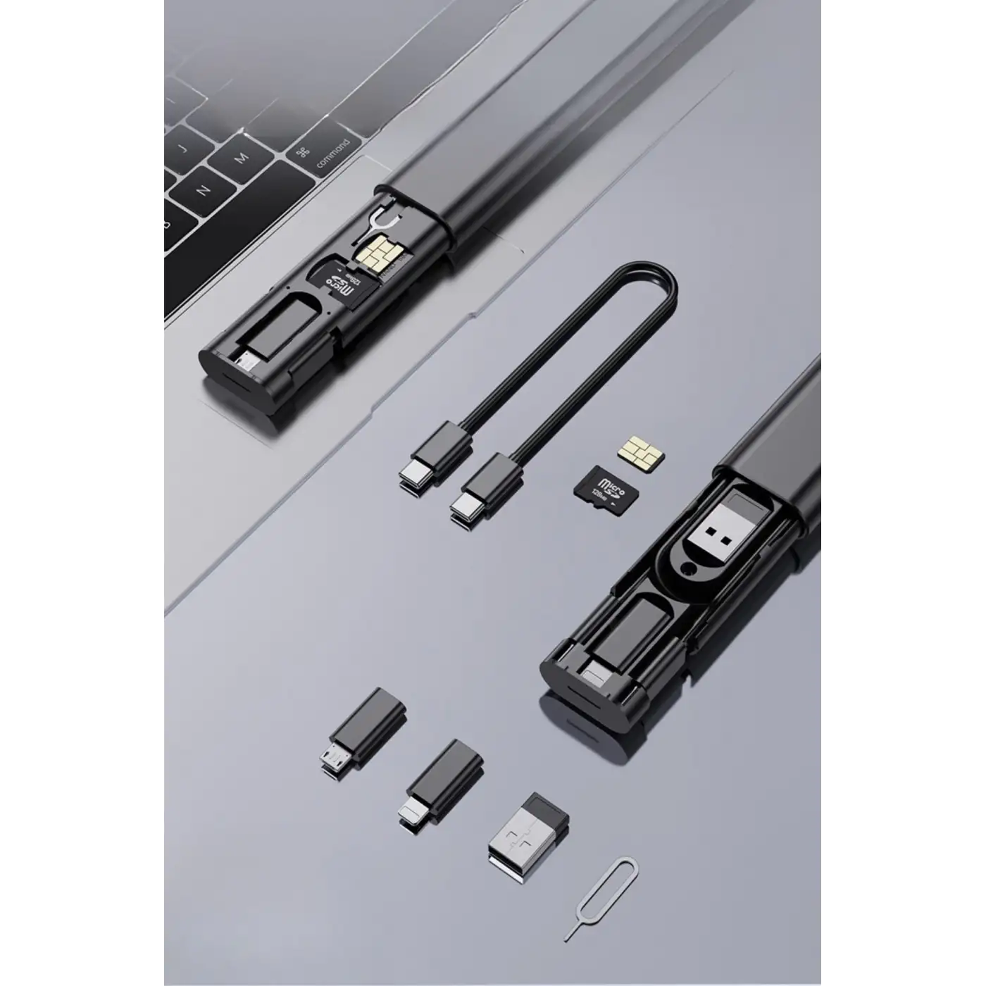 Cep Tipi 60w Bas Aç Type-c,iphone Şarj,micro Usb Hızlı Şarj Data Kablo Seti