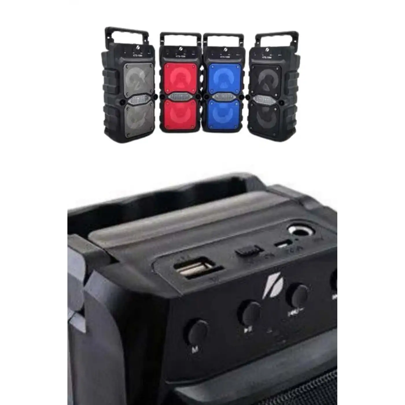 Çift Çıkışlı Güçlü Bataryalı Kablosuz Yüksek Ses Kaliteli Bluetooth Hoparlör