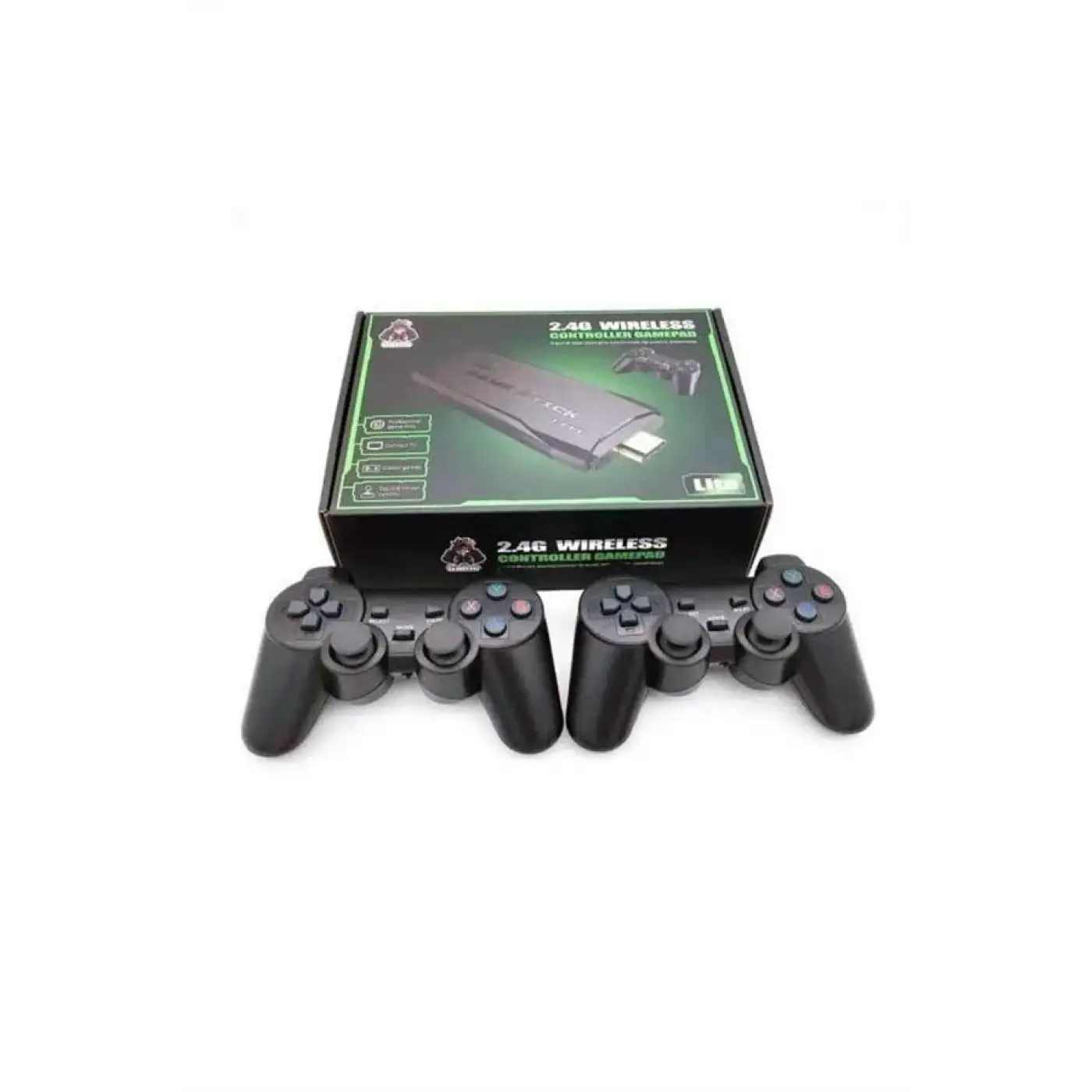 Çift Kollu 2.4g kablosuz Retro 4k Game stick 3500 oyun atari HD Görüntü Kalitesi