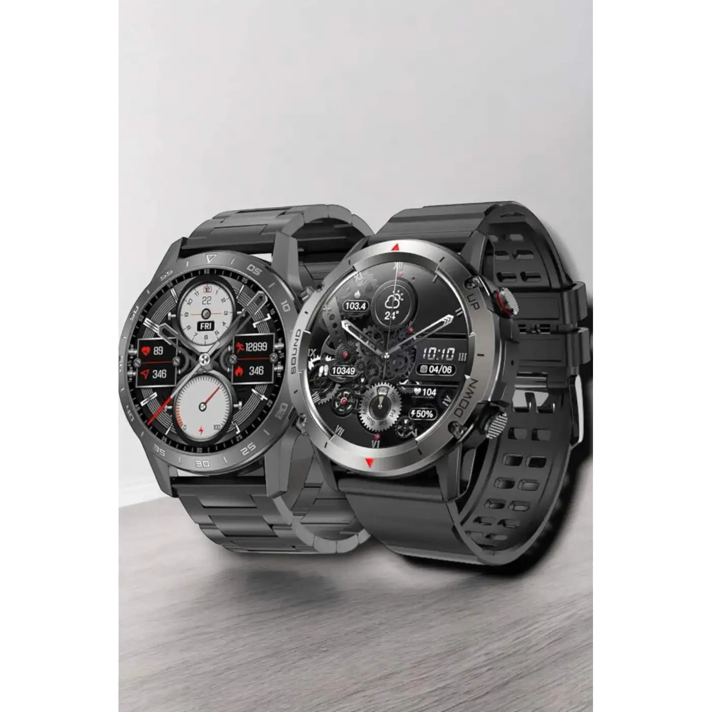 Çift Kordonlu Yüksek Çözünürlüklü Akıllı Saat Uyku İzleyici & Spor Modları