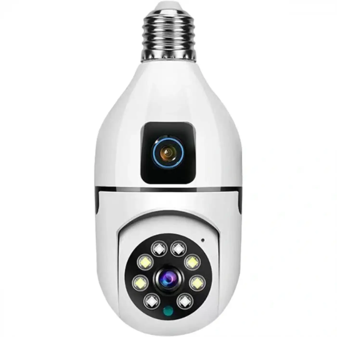 Çift Lensli Duy Girişli Kablosuz Ampul Kamera