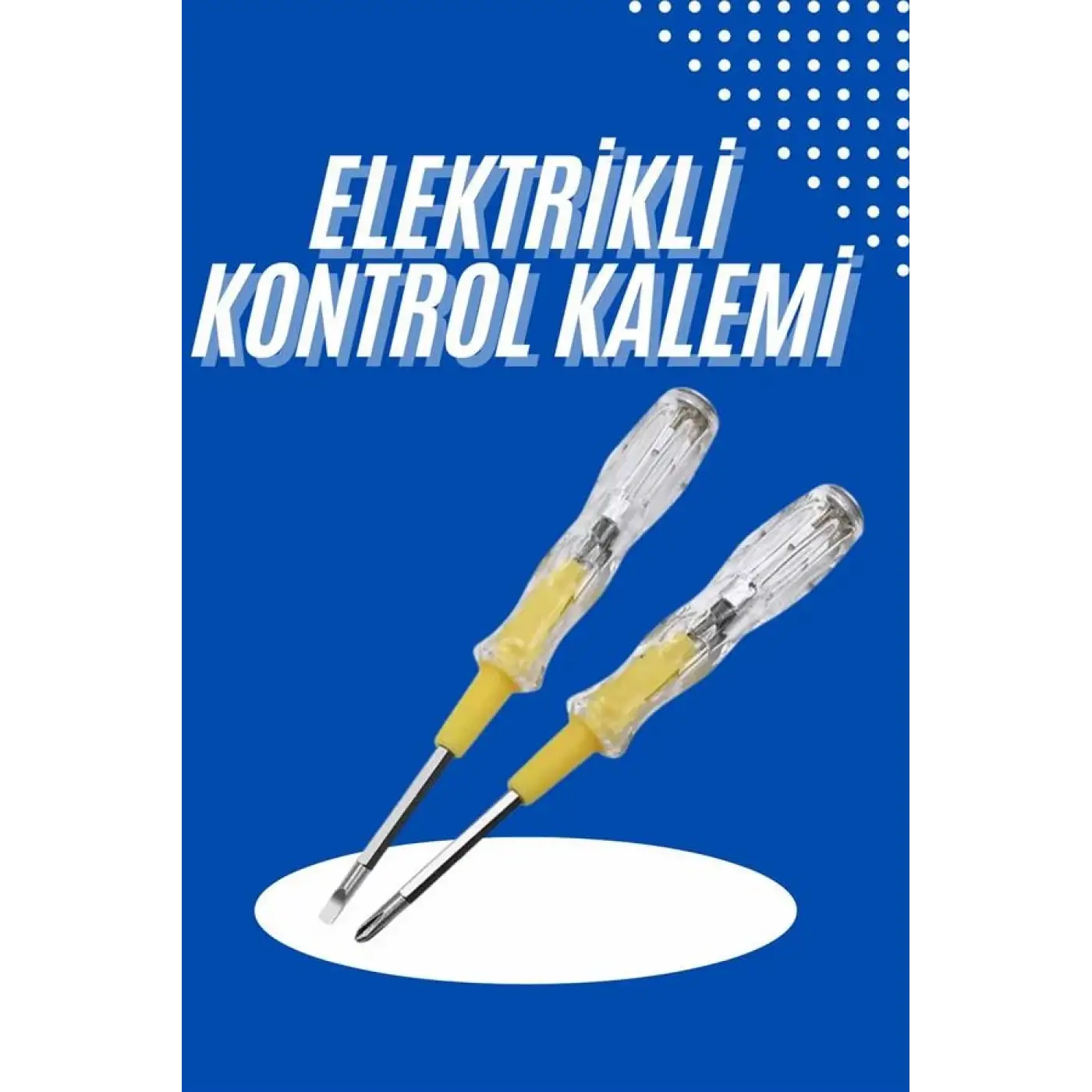 Çift Uçlu Kontrol Kalemi Elektrik Test Kalemi Şeffaf