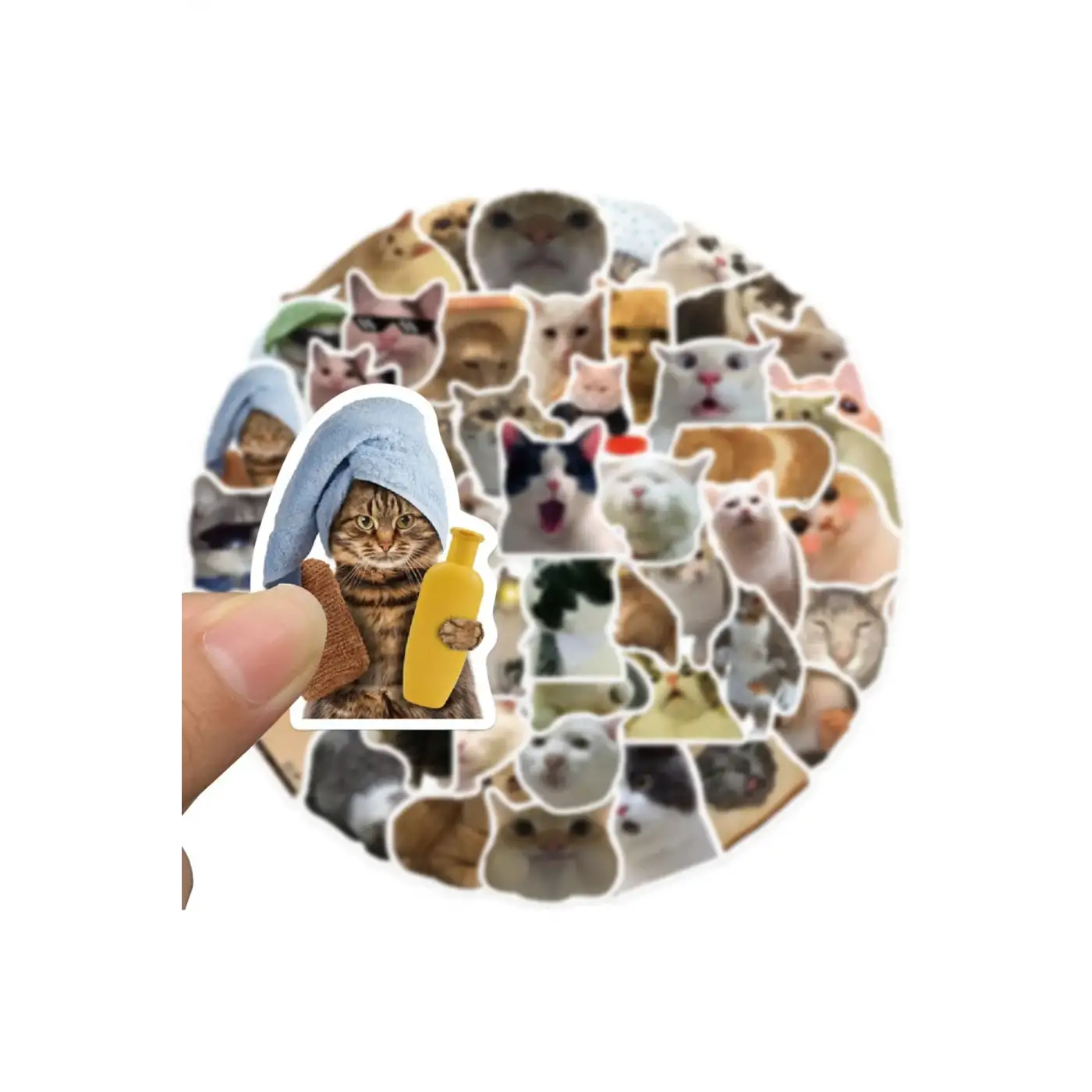 Çılgın Kediler Macbook Notebook Tablet Telefon Ajanda Laptop Defter Sticker Seti