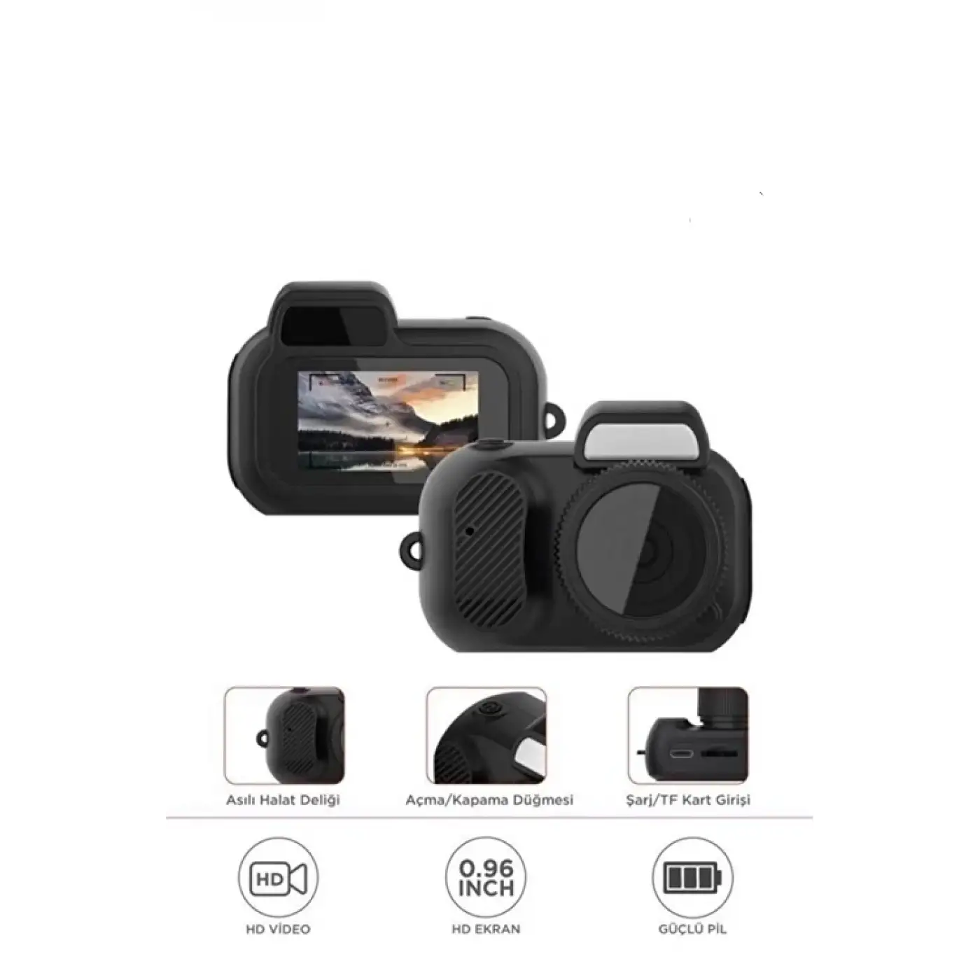 Cmr-37 Mini Dijital Video Fotoğraf Makinesi Kamera Siyah