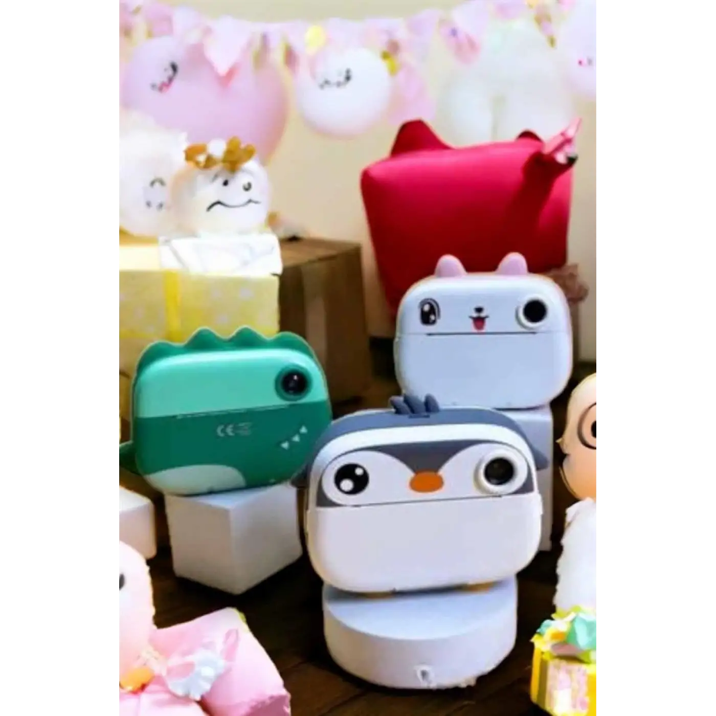 Çocuk Fotoğraf Makinesi Dijital HD Video Rulo Kağıt Baskılı Yazıcı