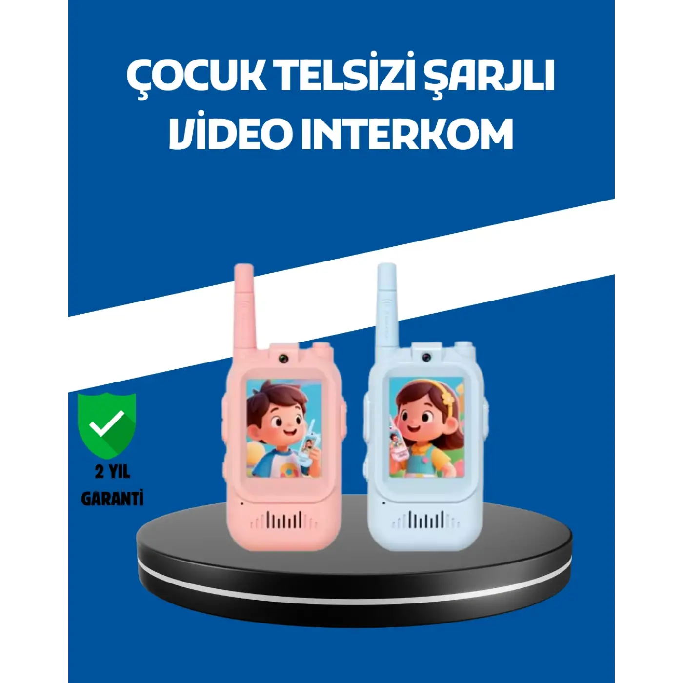 Çocuklar İçin Video Görüşmeli Walkie Talkie Uzun Mesafe İletişim