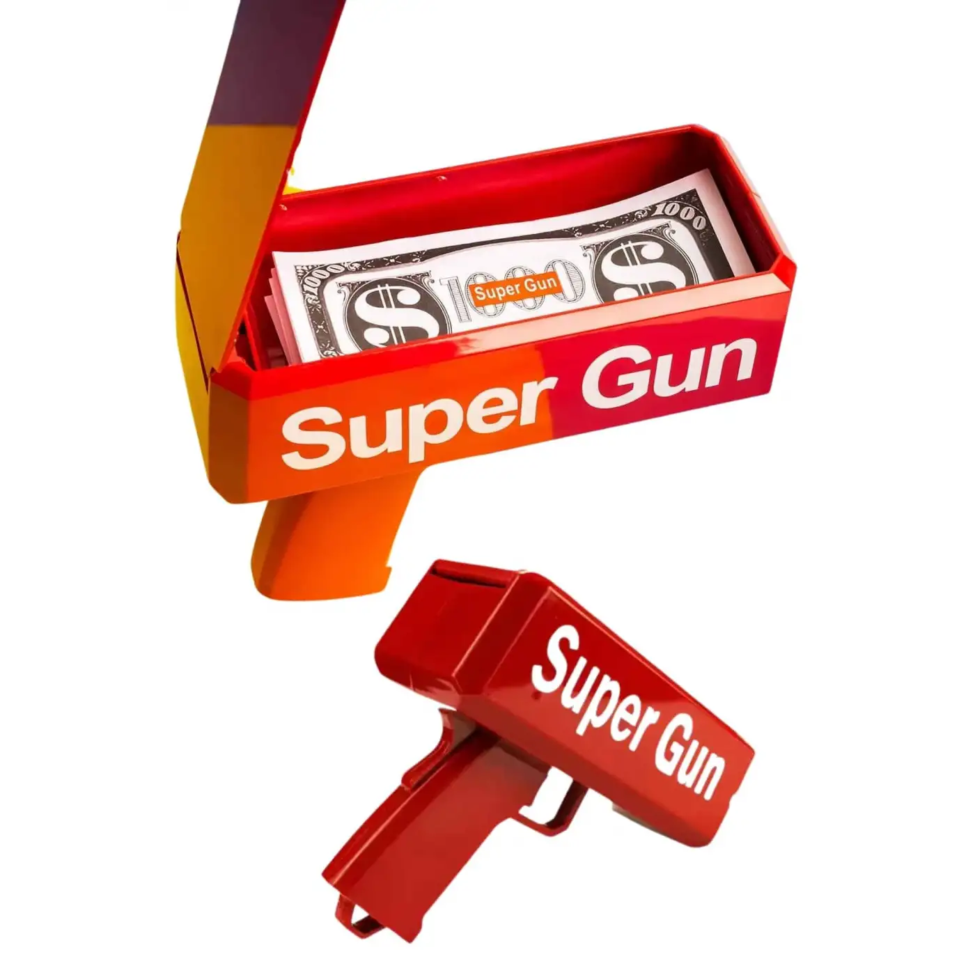 Çocuklara Özel Eğlenceli Para Saçma Makinası Parti Oyuncağı Kırmızı