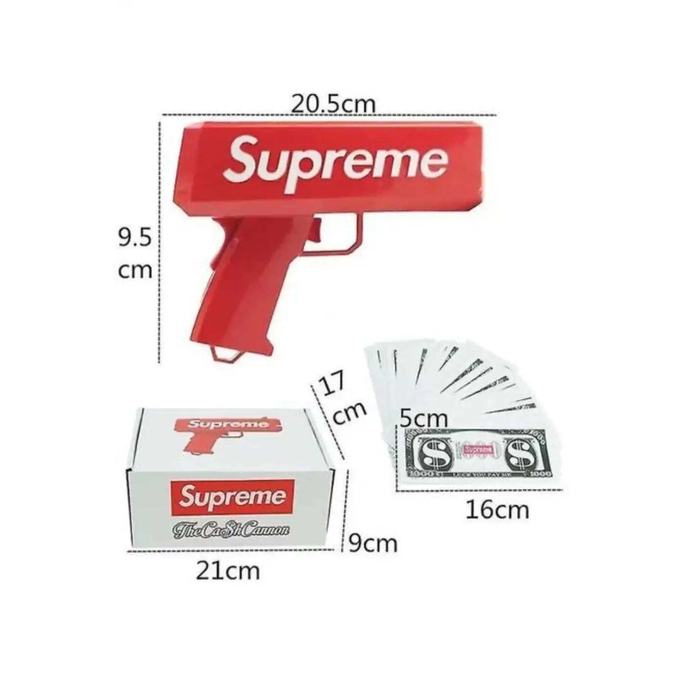 Çocuklara Özel Eğlenceli Para Saçma Makinası Parti Oyuncağı Kırmızı