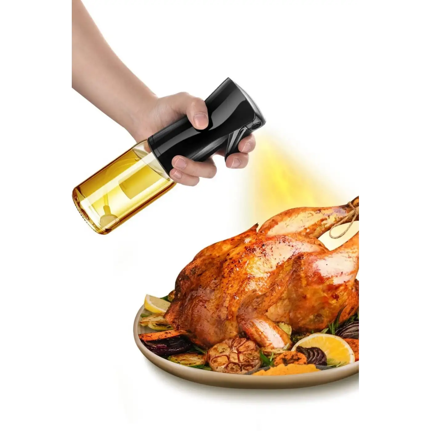 Çok Amaçlı Cam Şişe Püskürtmeli Dağıtıcı Yağdanlık Limonluk Sirke Sosluk Spreyi