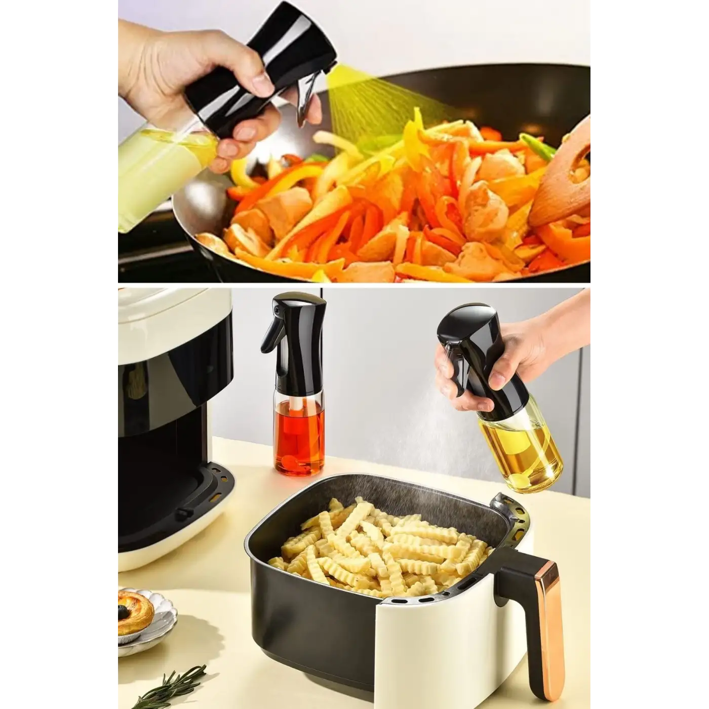 Çok Amaçlı Cam Şişe Püskürtmeli Dağıtıcı Yağdanlık Limonluk Sirke Sosluk Spreyi