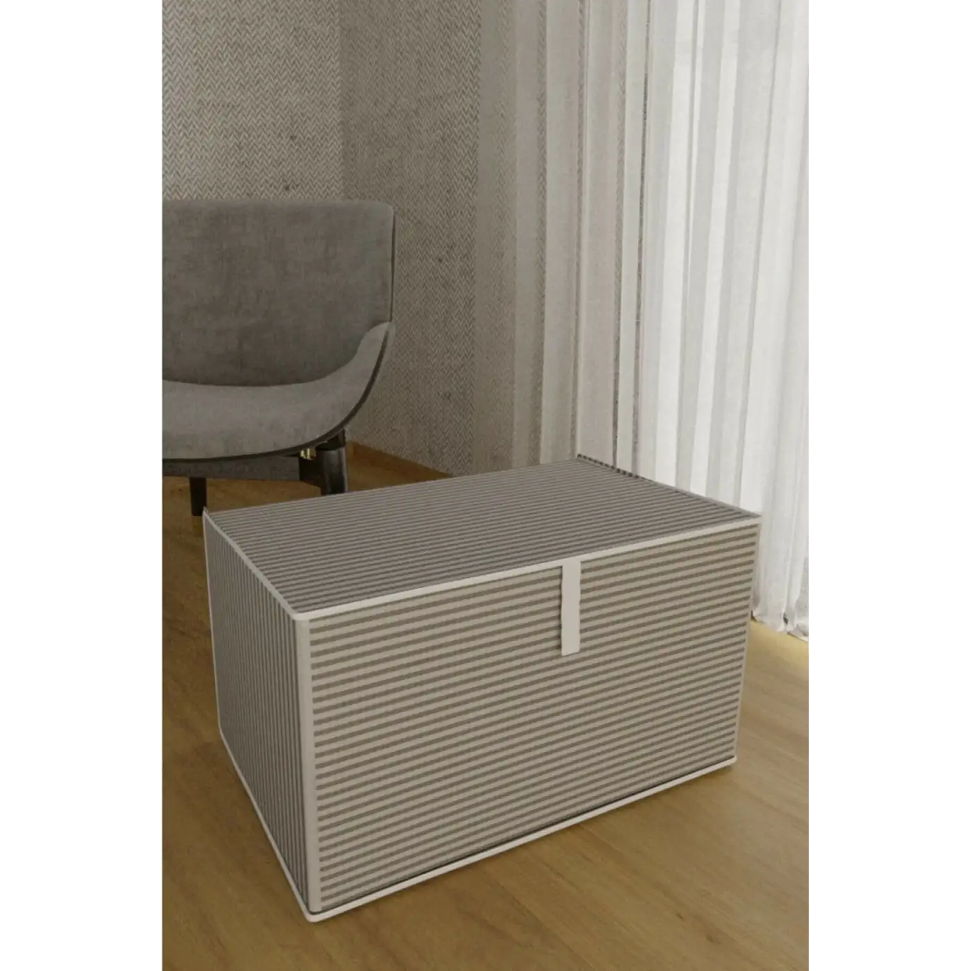 Baza Altı Boy Çok Amaçlı Düzenleyici Kutu Organizer Cırt Cırtlı Hurç 19cm X 40cm X 50cm (1 Adet)